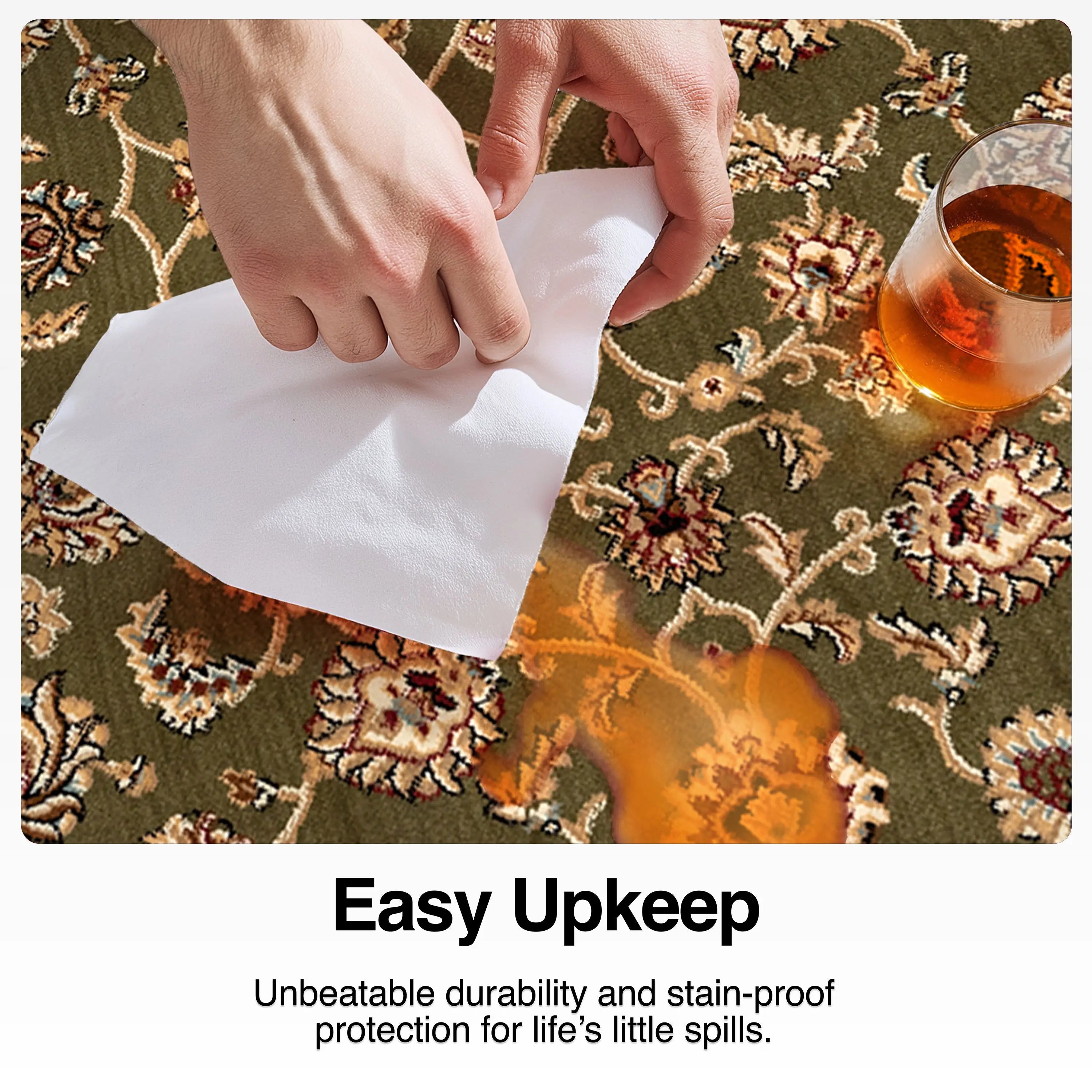 Sarouk Custom Size Runner Traditional Green 27 Inch Wide x Choose Your Length Hallway Runner Rug、mySite、gigharbornorthrealestate