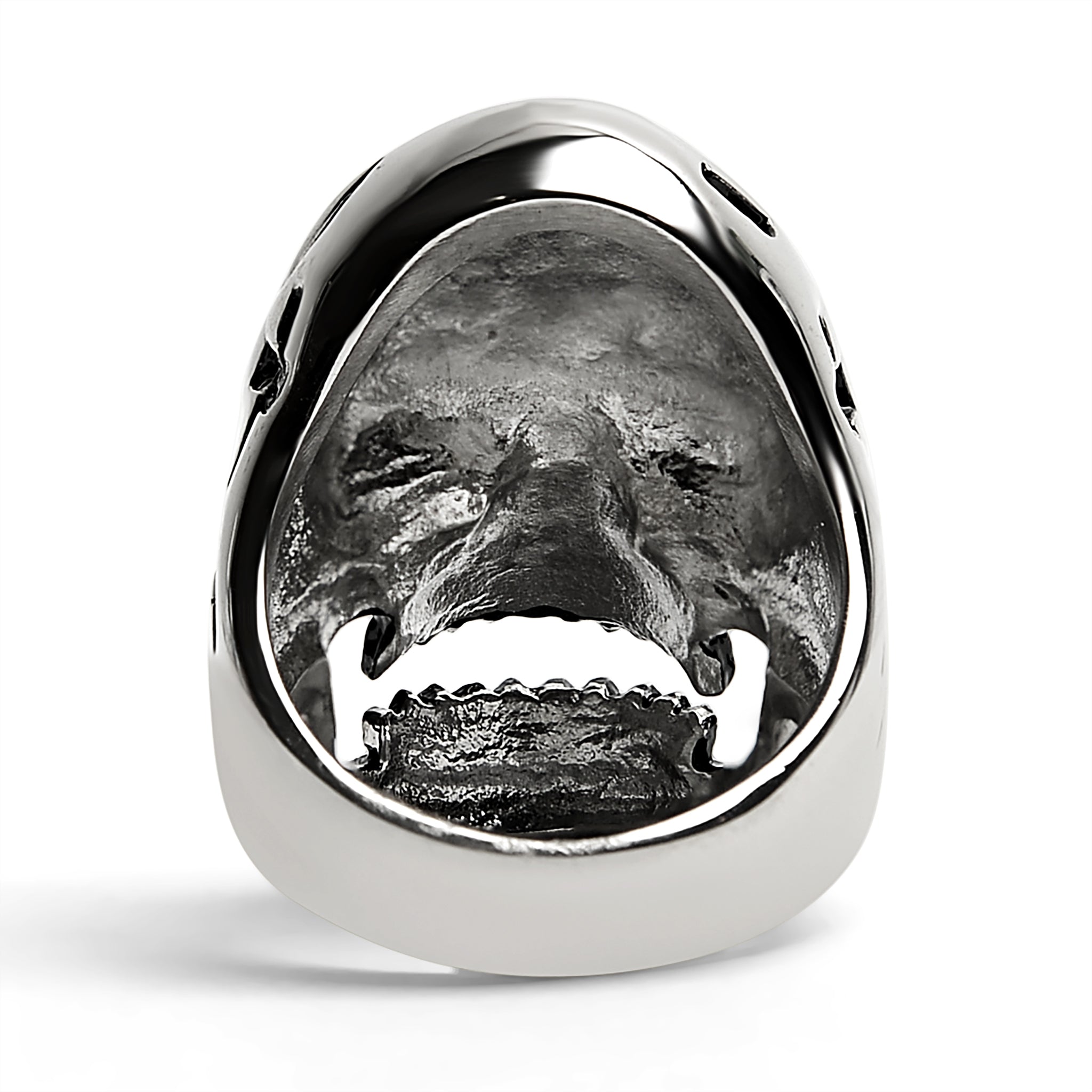 Detailed Skull Stainless Steel Polished Ring / SCR3034、mySite、dreamappss