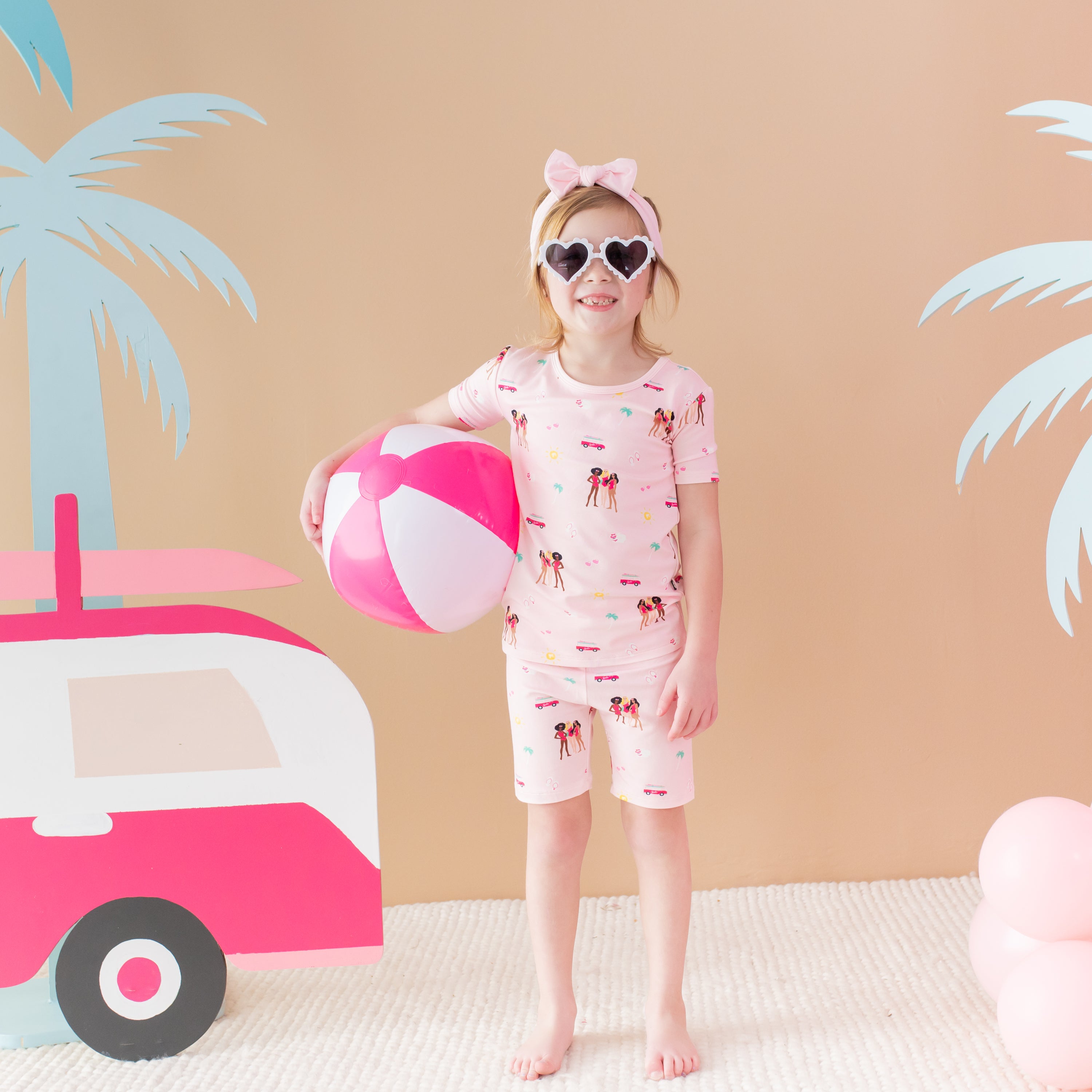  Short Sleeve Pajamas in Barbie™ Beach、mySite、layawaytickets