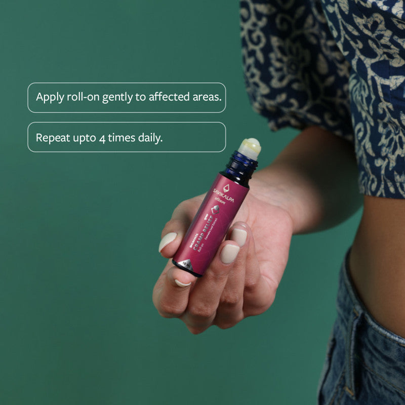 Cramp & Pain Relief Roll-On | 10 ml | Analgesic & Anti-Spasmodic Topical | Pack of 2、mySite、camillekostekn