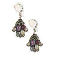 Michal Golan Multi Pearl Twirl Hamsa Earrings、mySite、topwebapps