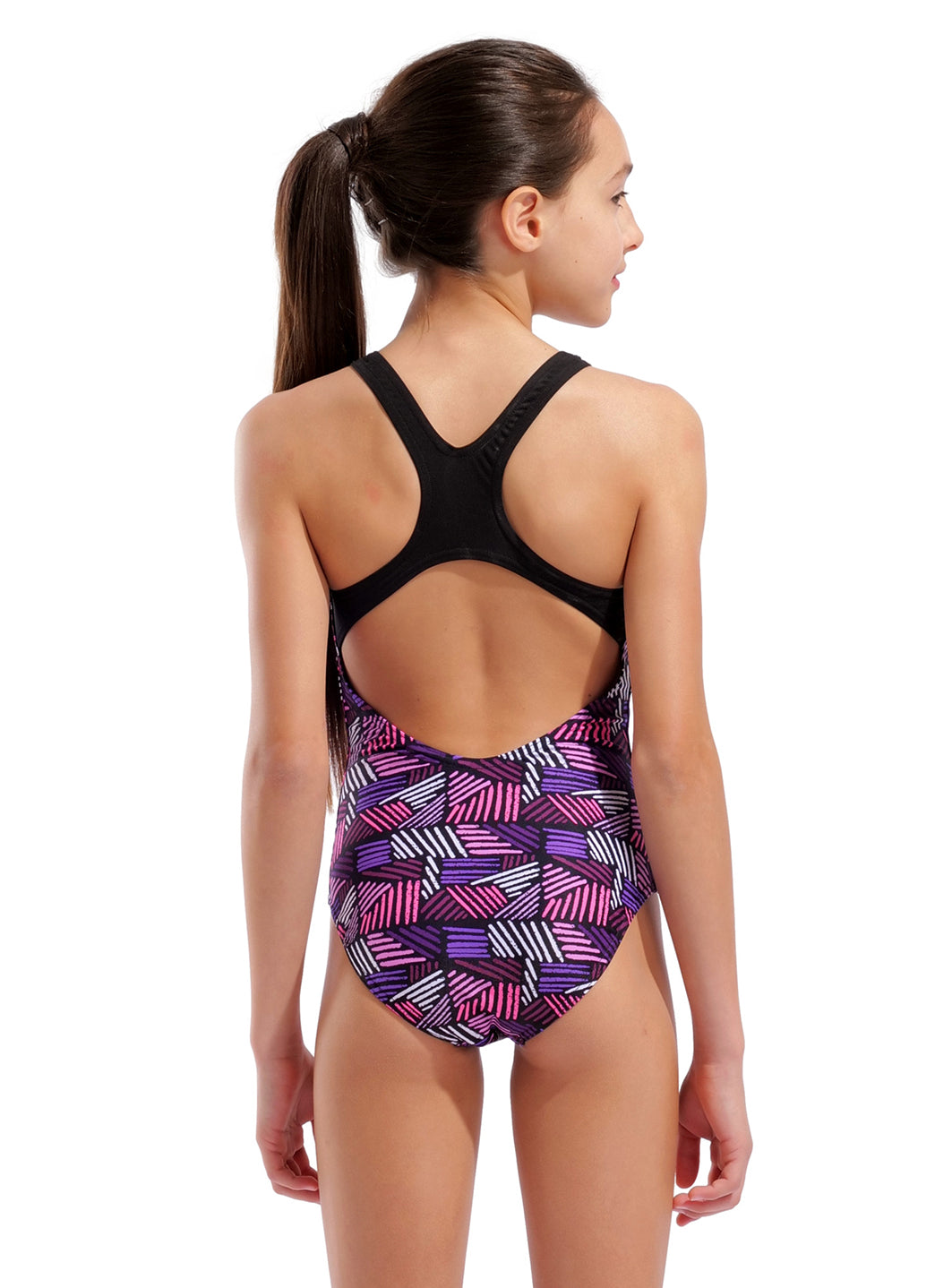 Arena Girls' Candies Pro Back One Piece Swimsuit (Little Kid, Big Kid)、mySite、noshort