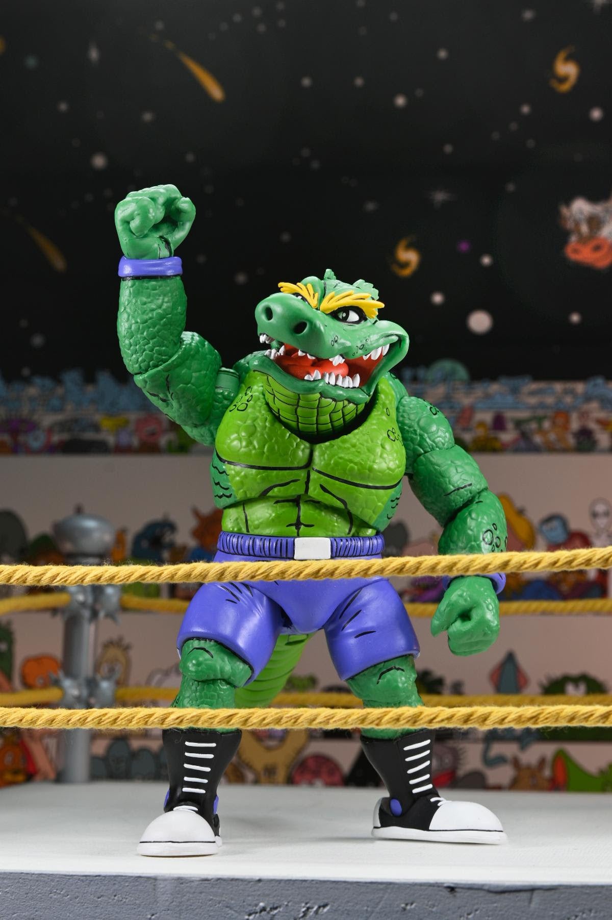 NECA Teenage Mutant Ninja Turtles Stump Wrestling Leatherhead (Archie Comics)、mySite、hgirdovlk