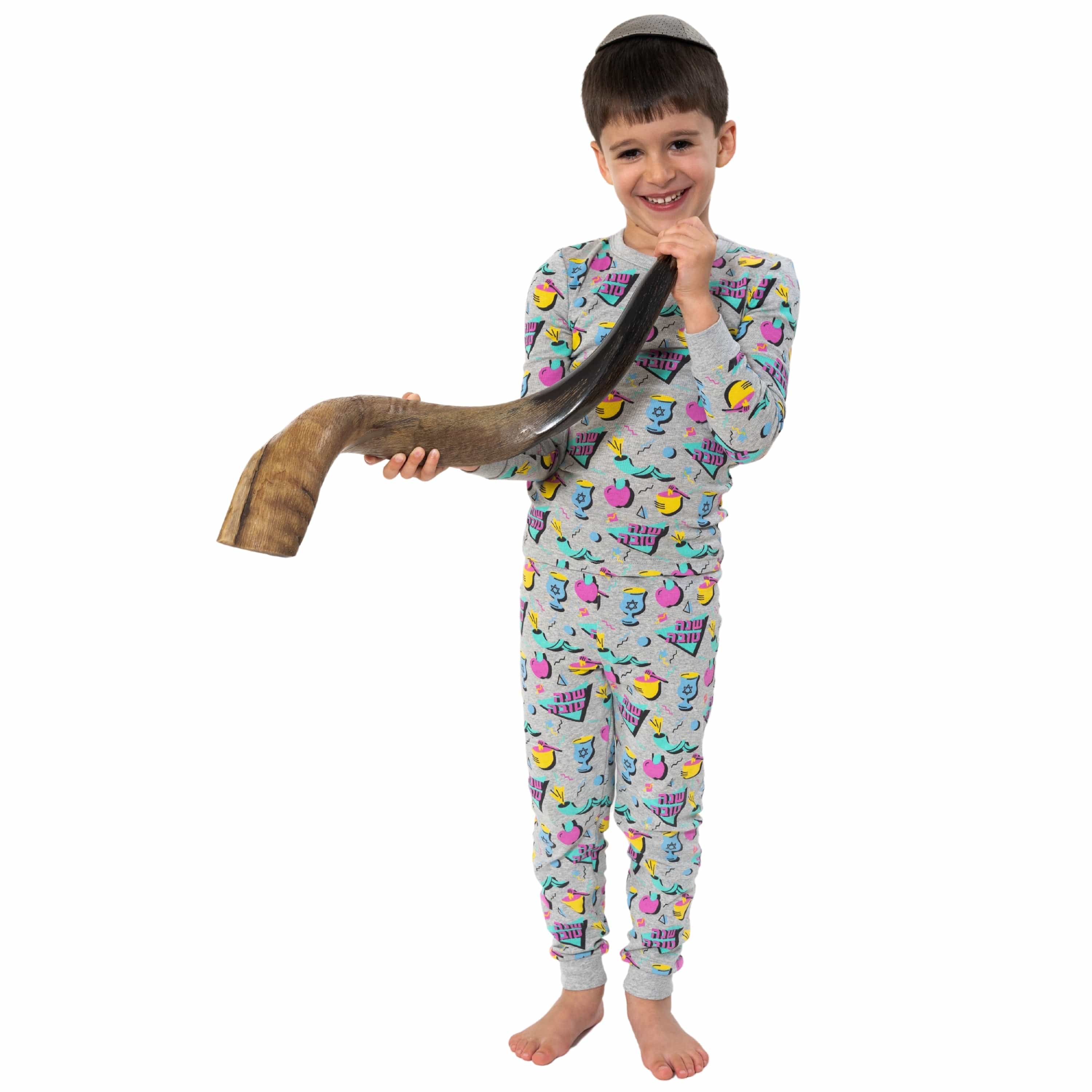 Kids '80s Retro Rosh Hashanah Pajamas - (Unisex Sizes 2T - 12)、mySite、topwebapps
