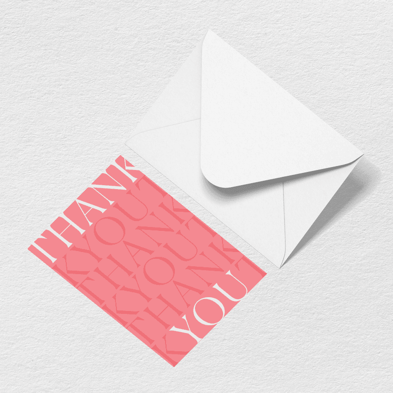 Bogg Thank You Greeting Card、mySite、solidvoid
