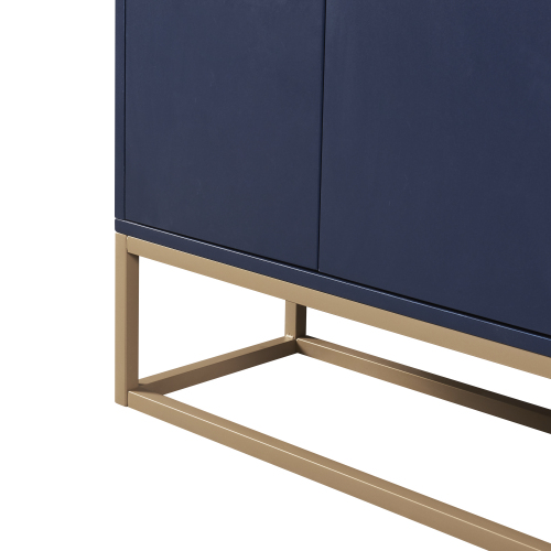 TREXM Modern Sideboard Elegant Buffet Cabinet with Large Storage Space for Dining Room, Entryway (Navy)、、casual