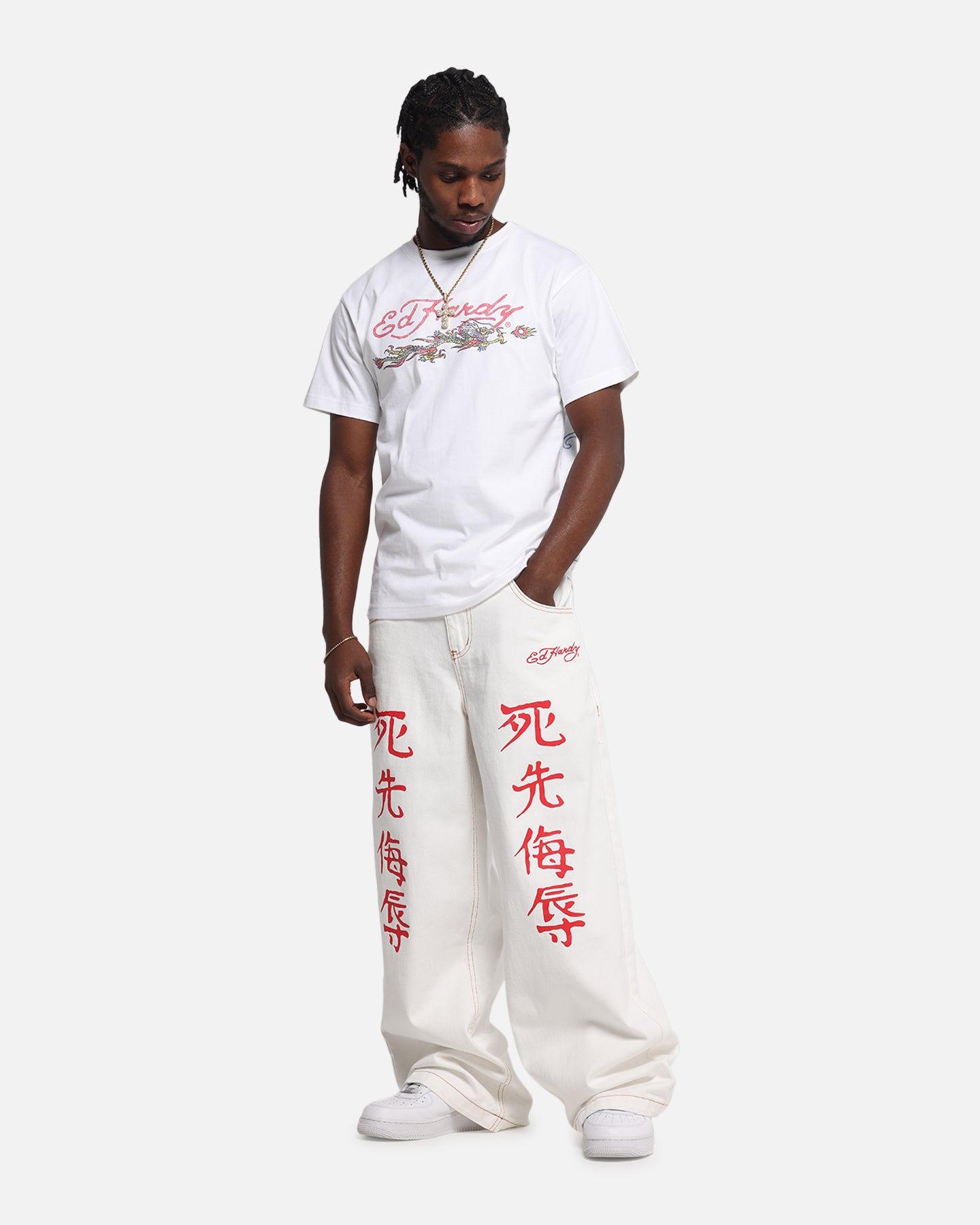 Ed Hardy Death Before Dishonour Jeans Off White、mySite、zt4zffjzw