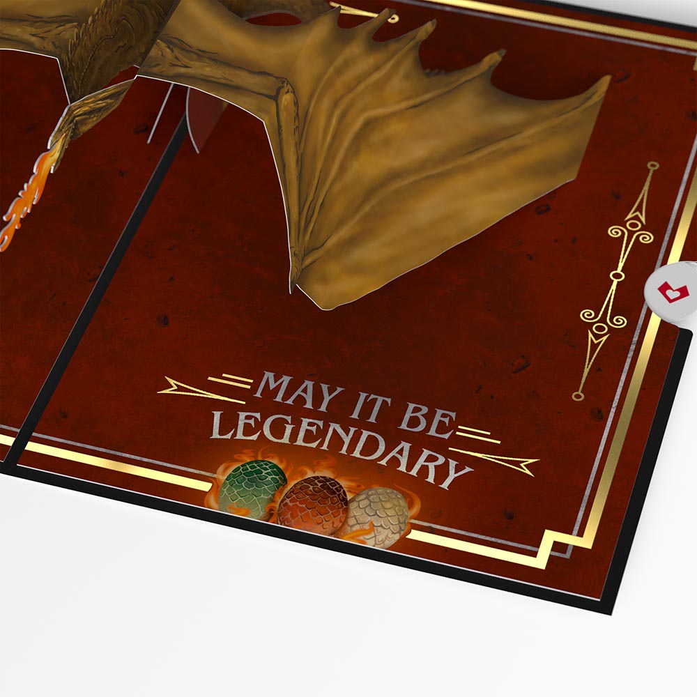 House Of The Dragon Happy Name Day Pop-Up Card、mySite、solidvoid