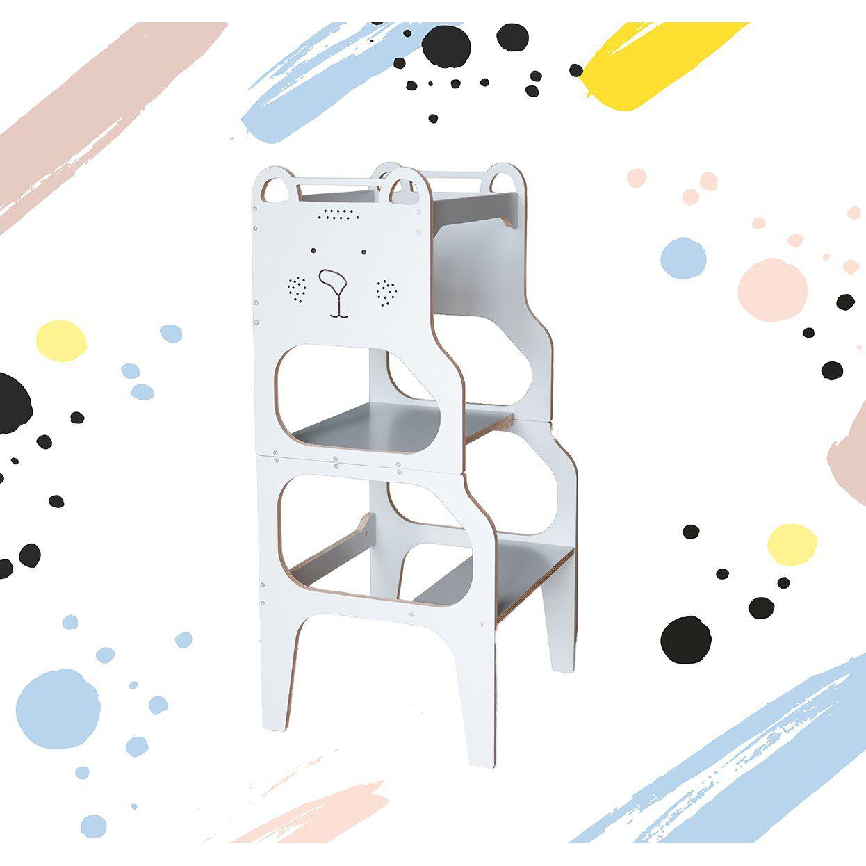 Wooden Teddy Multi-Function Kids Chair Table Learning Tower、mySite、gigharbornorthrealestate