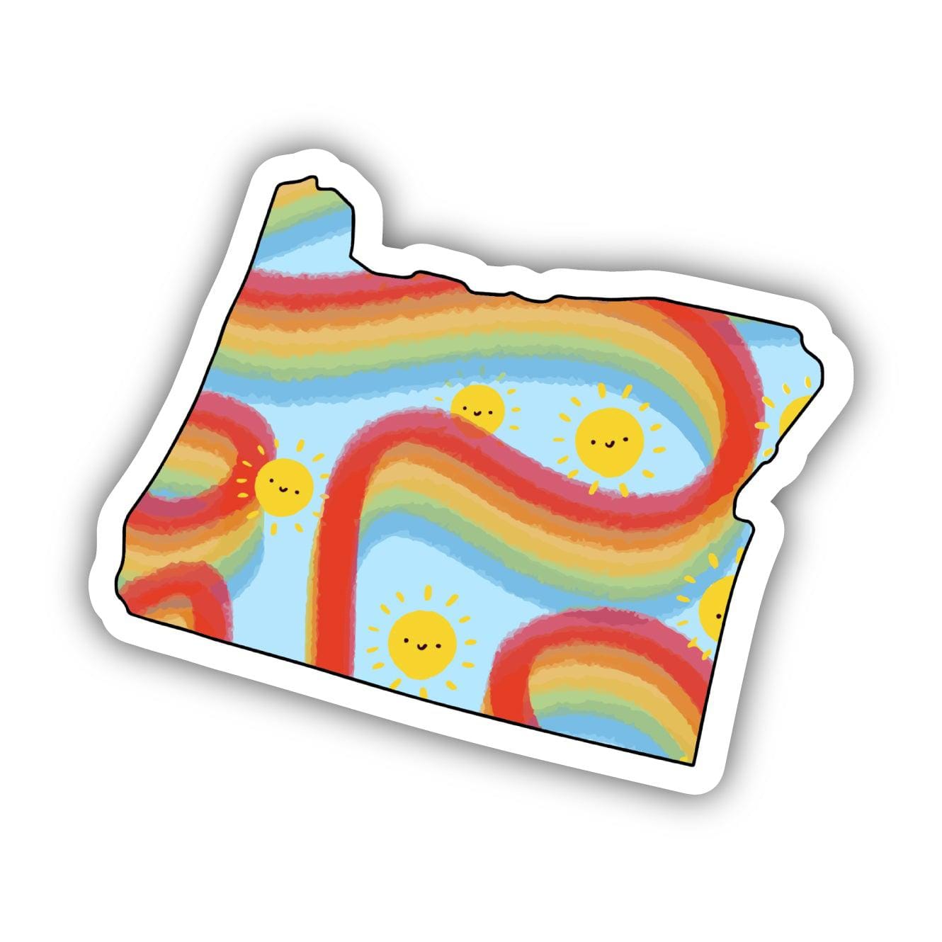  Oregon Rainbow Fun Sticker、mySite、elrpsem3k