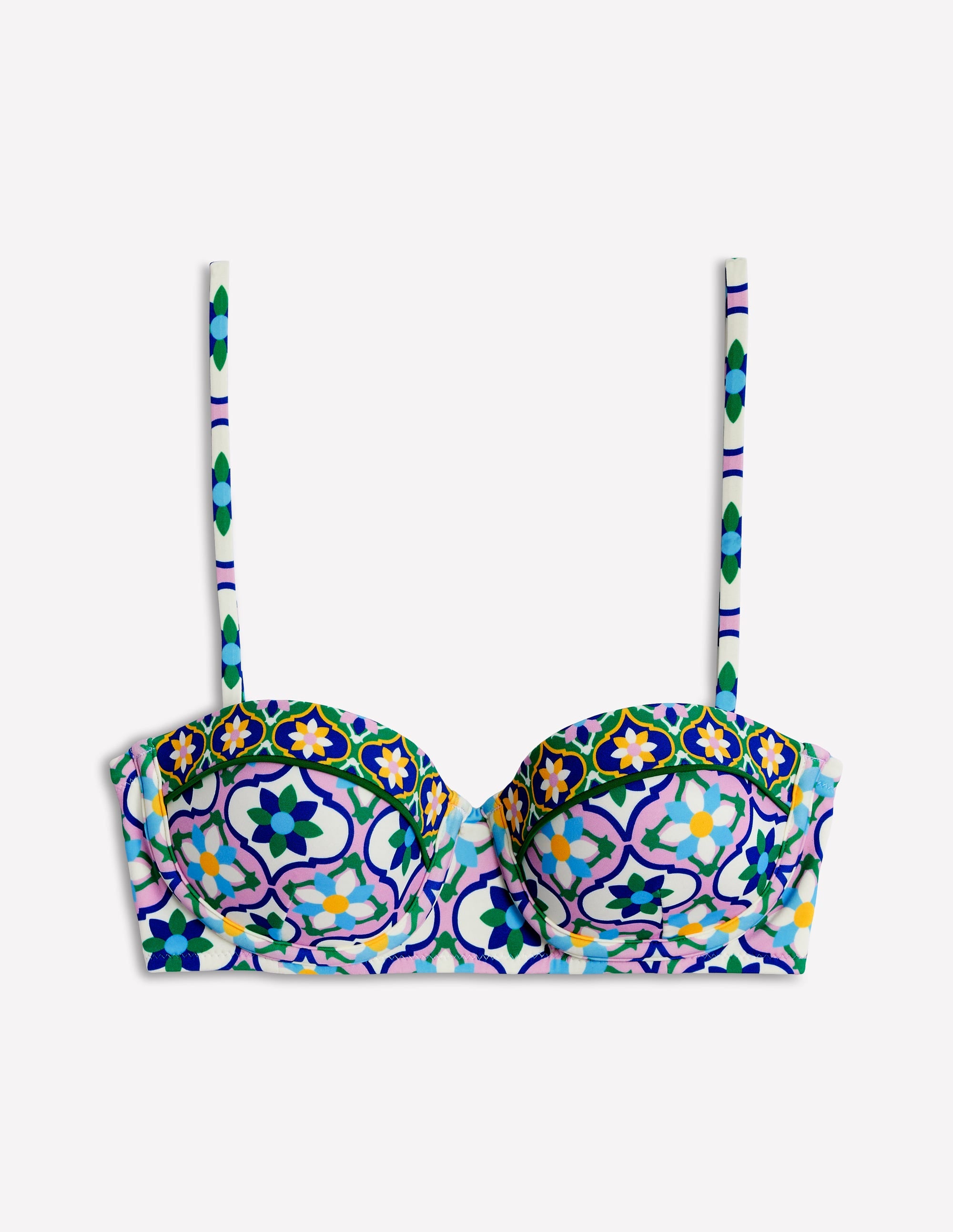  Rhodes Cup-Size Bikini Top-Multi, Floweret Tile、mySite、ashleygrahame