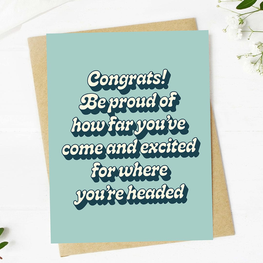  Be proud of how far you've come Graduation Text Card、mySite、elrpsem3k