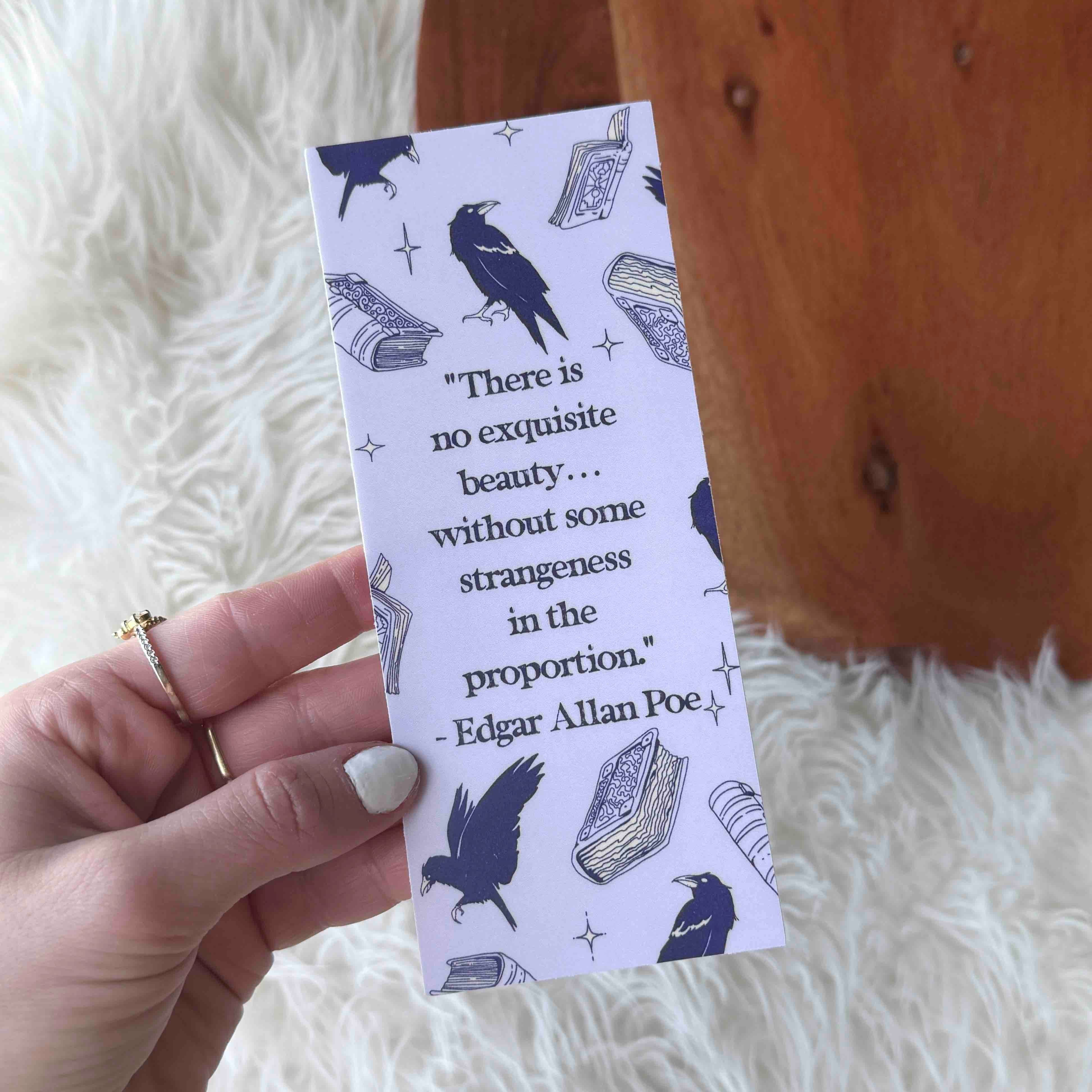  Edgar Allan Poe Quote Bookmark Sticker、mySite、elrpsem3k