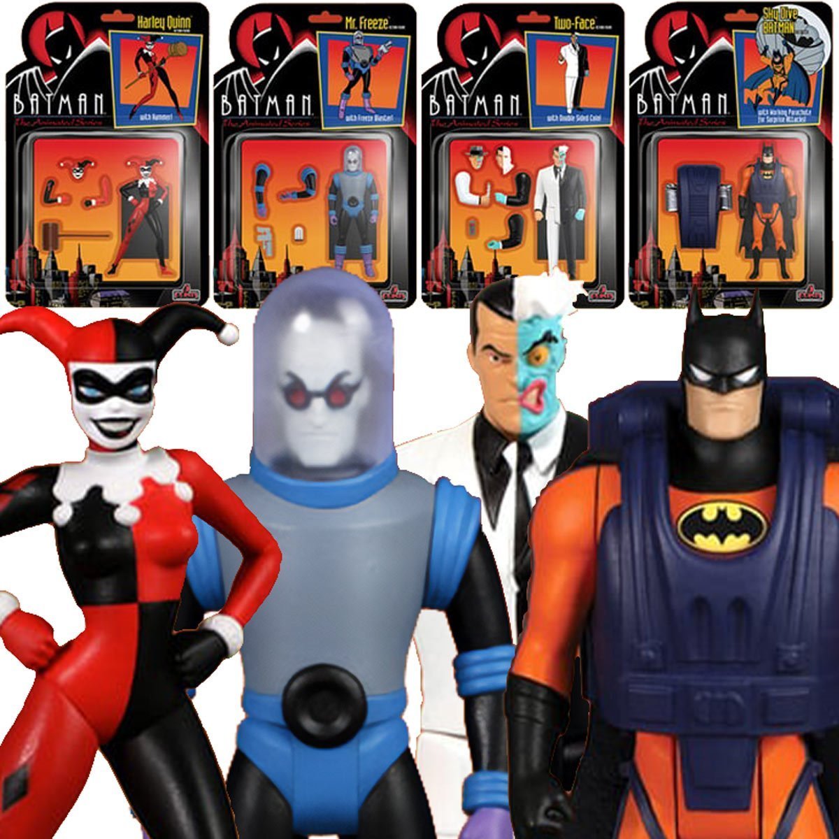 Mezco 5 Points Batman: The Animated Series Volume 2 Deluxe Set of 4、mySite、hgirdovlk