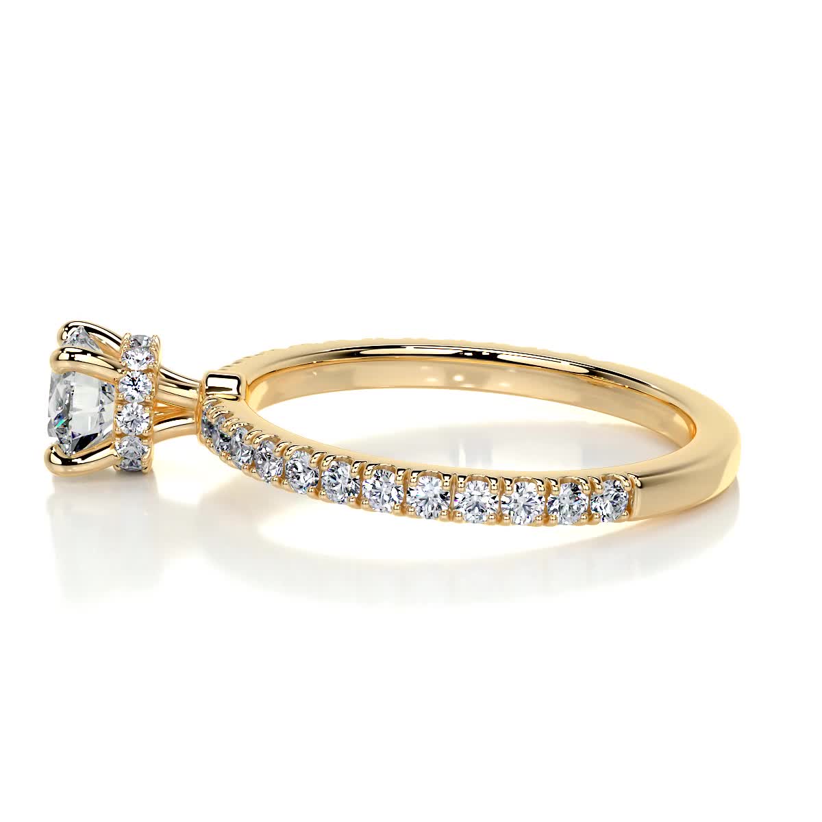 Vivienne Lab Grown Diamond Ring - 18K Yellow Gold、mySite、hinf8tx79