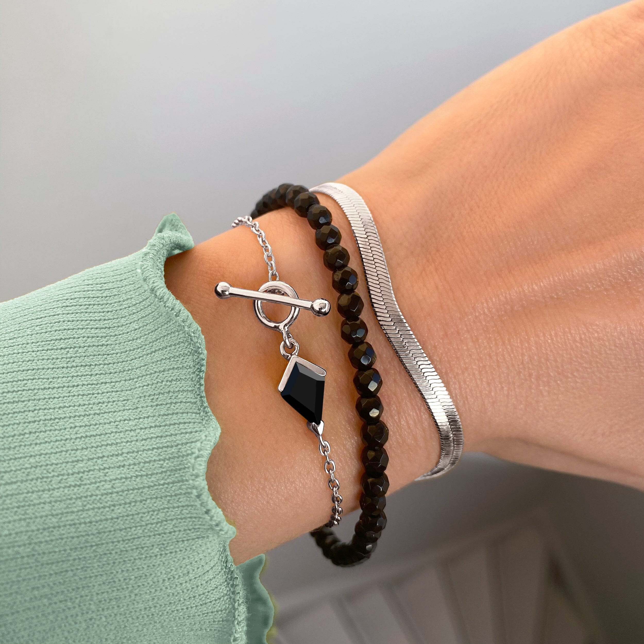 Black Obsidian Bracelet - Heroine T-Lock、mySite、hinf8tx79