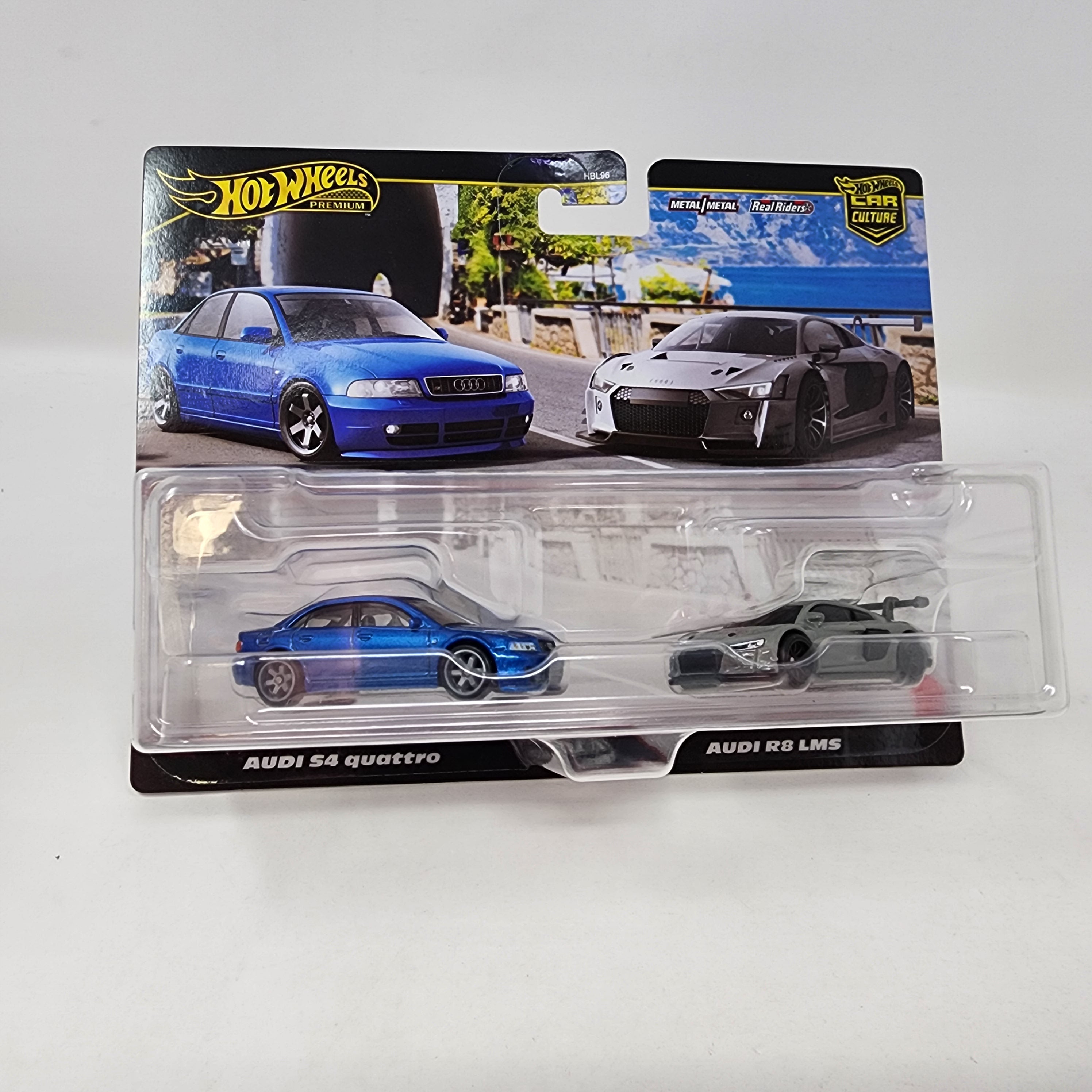 2-Pack * Audi S4 quattro & Audi R8 LMS * 2024 Hot Wheels 1:64 Scale Case P、mySite、hgirdovlk
