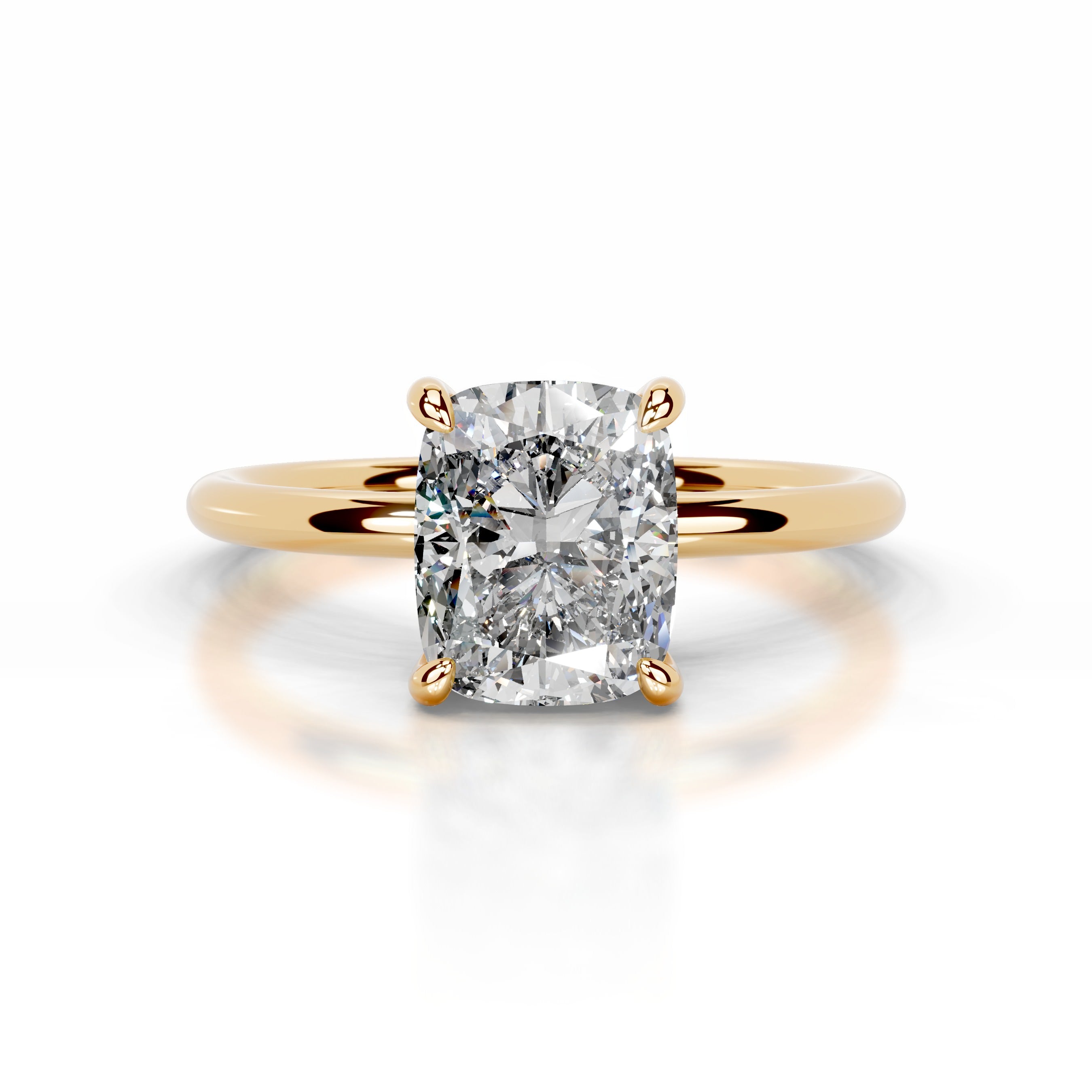 Willow Diamond Engagement Ring - 18K Yellow Gold、mySite、hinf8tx79