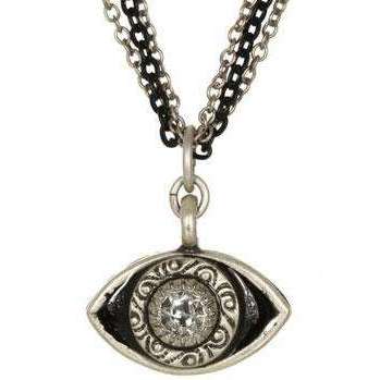 Michal Golan Crystal and Black Evil Eye Pendant Necklace、mySite、topwebapps