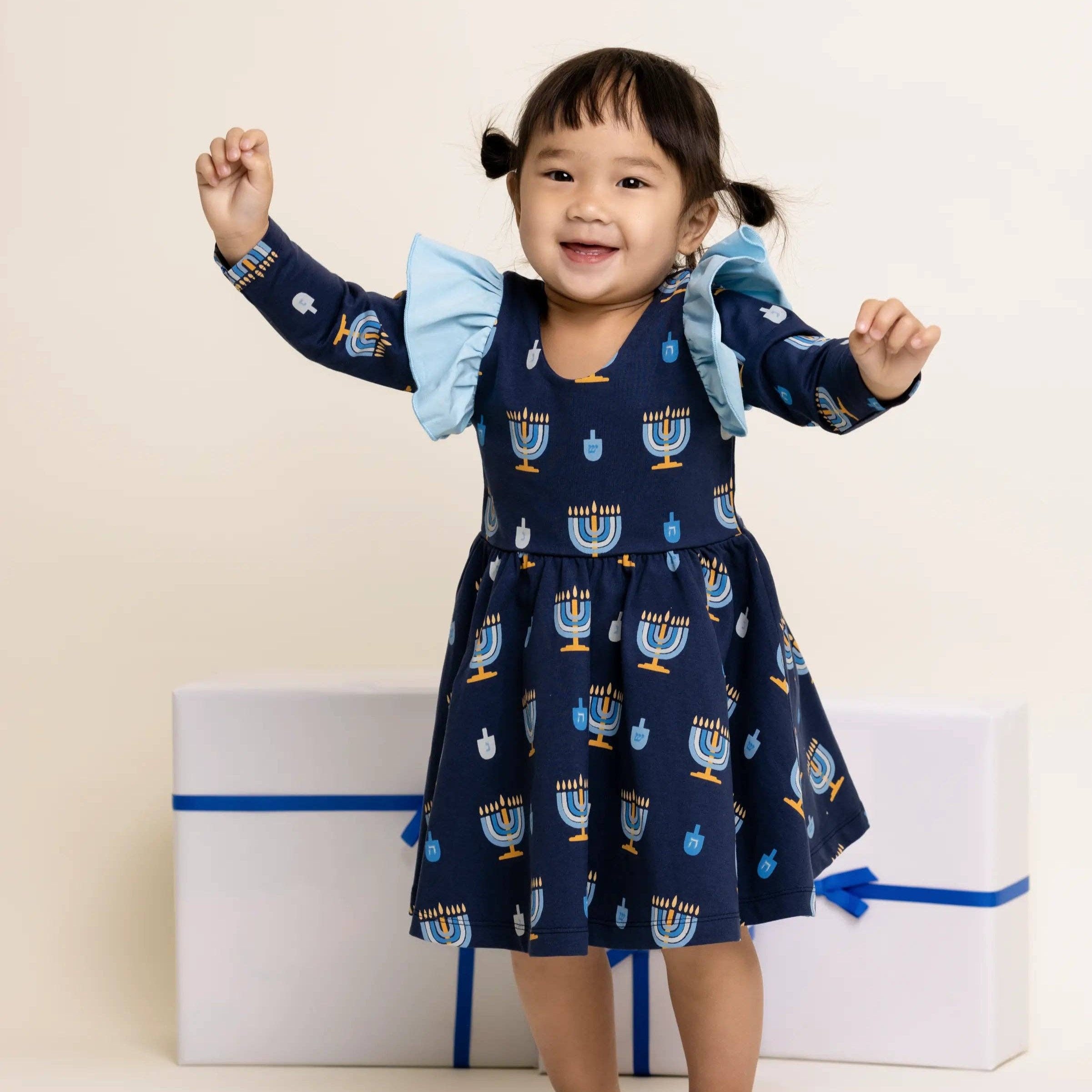 Baby Dreidel Ruffle Dress by Monica + Andy - (Sizes 0 - 24M)、mySite、topwebapps