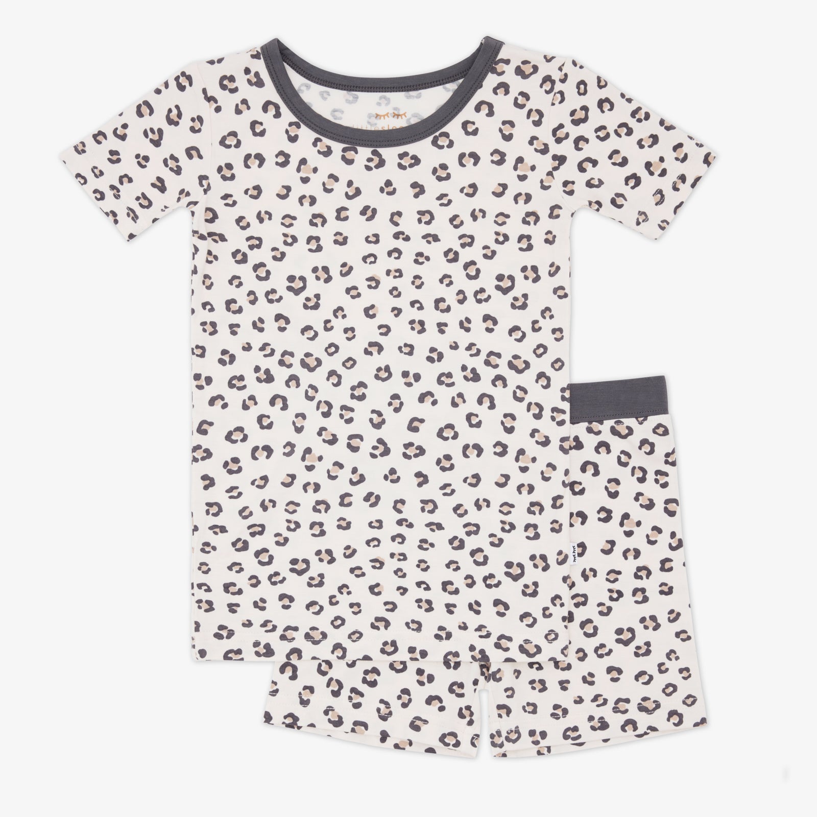 Luxe Leopard Two-Piece Short Sleeve & Shorts Pajama Set、mySite、g9winljtr