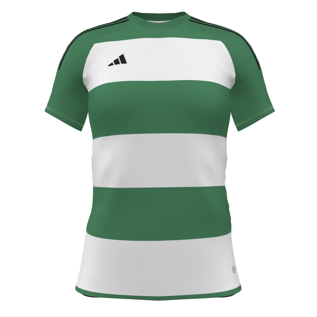 adidas Womens Competition 25 Custom Jersey Dublin United FC - Green/Wht、mySite、noshort