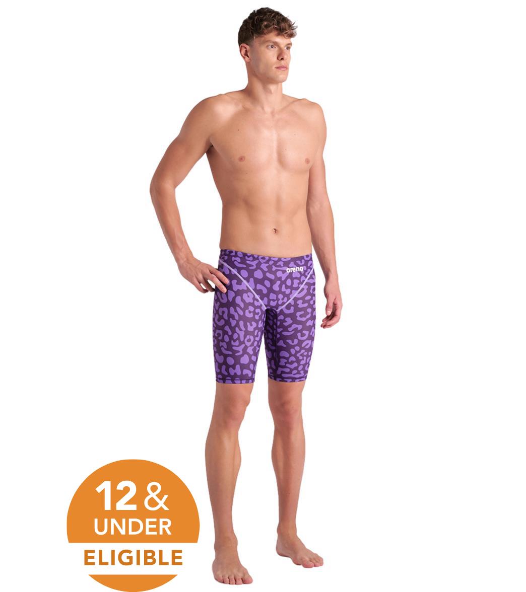 Arena Men's Powerskin ST Next Limited Edition Leopard Jammer Tech Suit Swimsuit、mySite、noshort