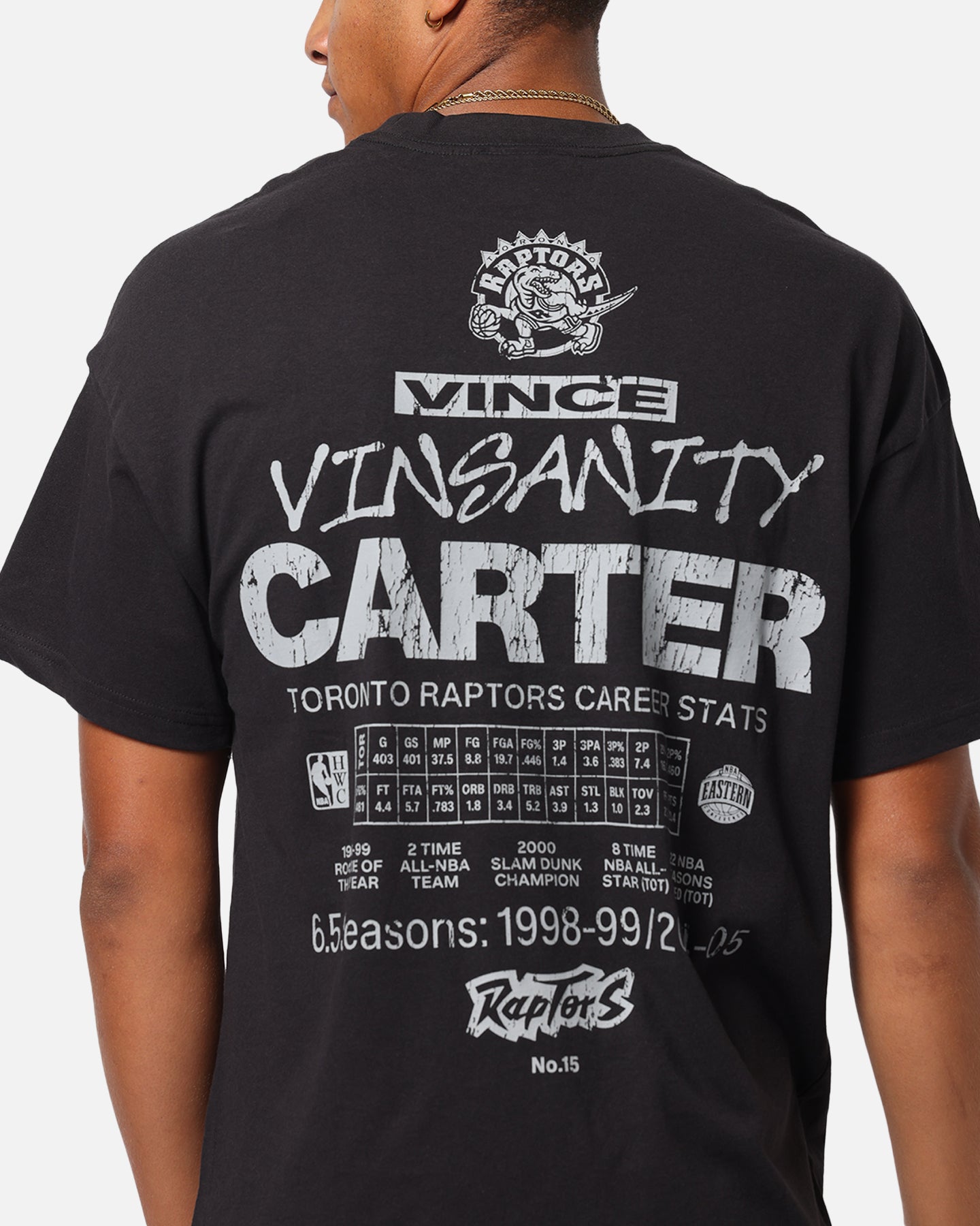 Mitchell & Ness Toronto Raptors Vince Carter Air Canada T-Shirt Overdyed Black、mySite、zt4zffjzw