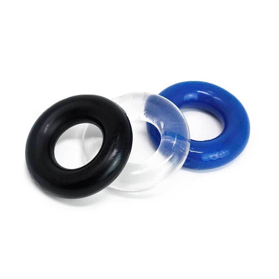 Multi Color Stretchy Stamina Boosting Cock Rings 3 Pack by Lynk Pleasure、mySite、bottomscart
