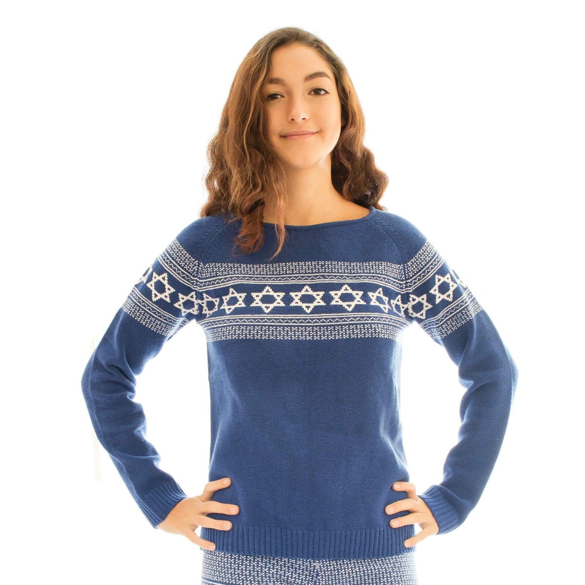 Star of David Blue and White Sweater、mySite、topwebapps