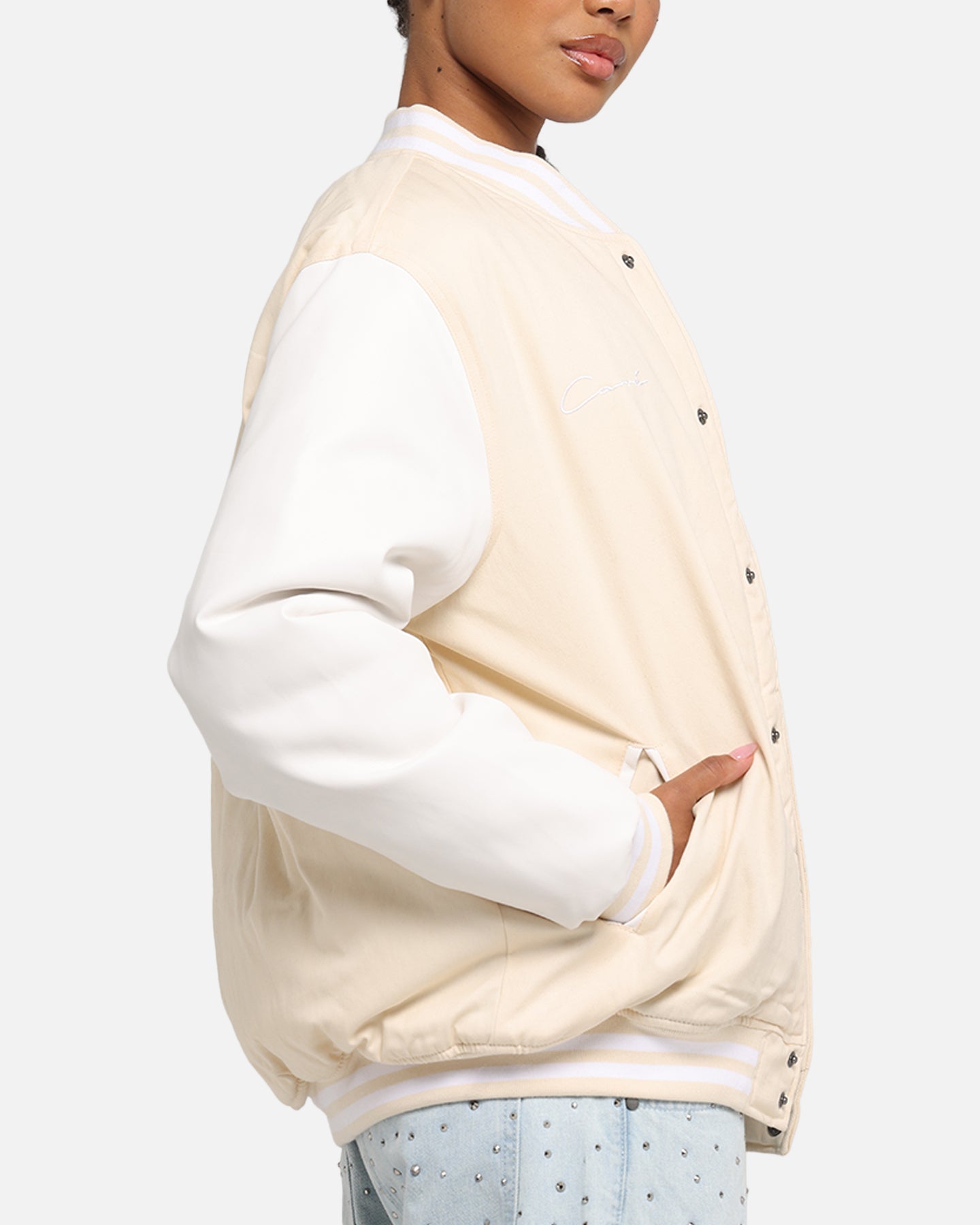 Carre MVP Varsity Jacket Cream/White、mySite、zt4zffjzw