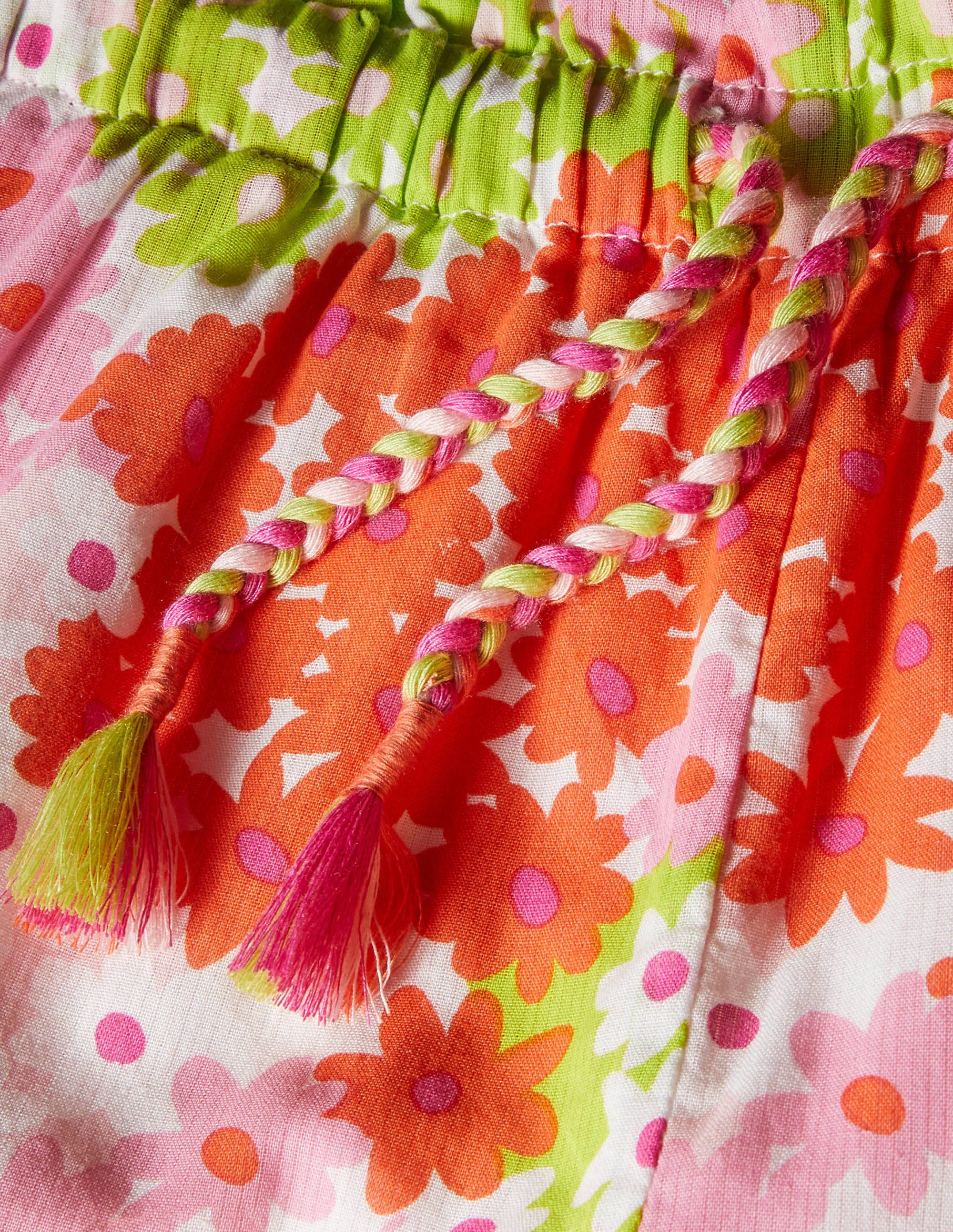  Printed Woven culottes-Soft Coral Pink Summer Daisy、mySite、ashleygrahame