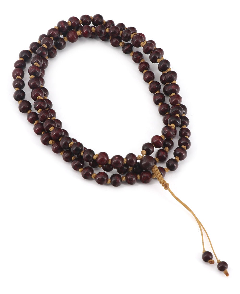 Rosewood Meditation Mala with Knotted Beads、mySite、topwebapps