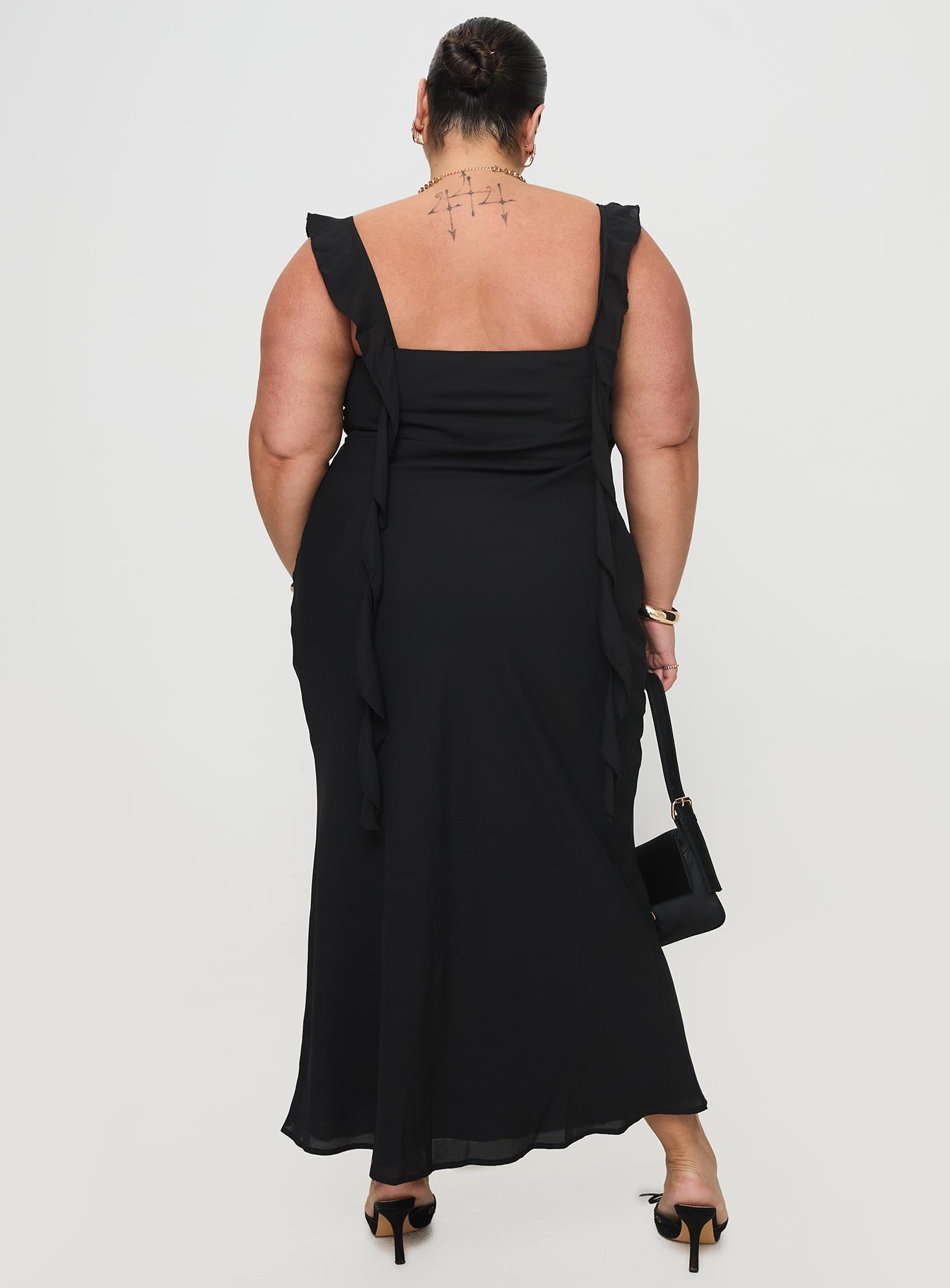 Lanai Maxi Dress Black Curve、mySite、solidvoid