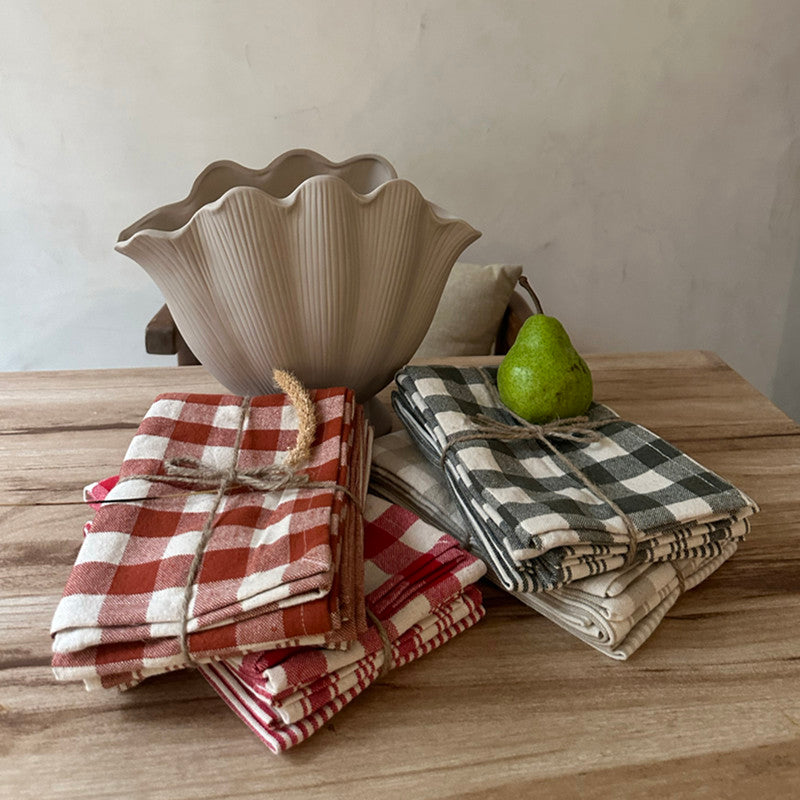 Cotton Kitchen Towel | Black | Set of 3、mySite、camillekostekn