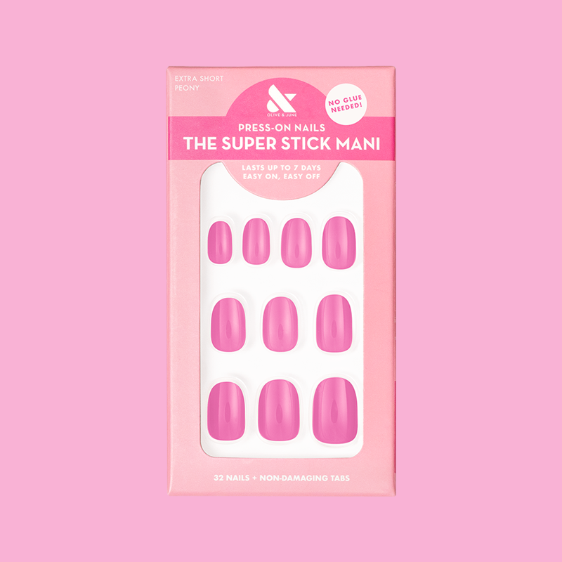 Peony | Extra Short | Round - Tab Press-On、mySite、solidvoid