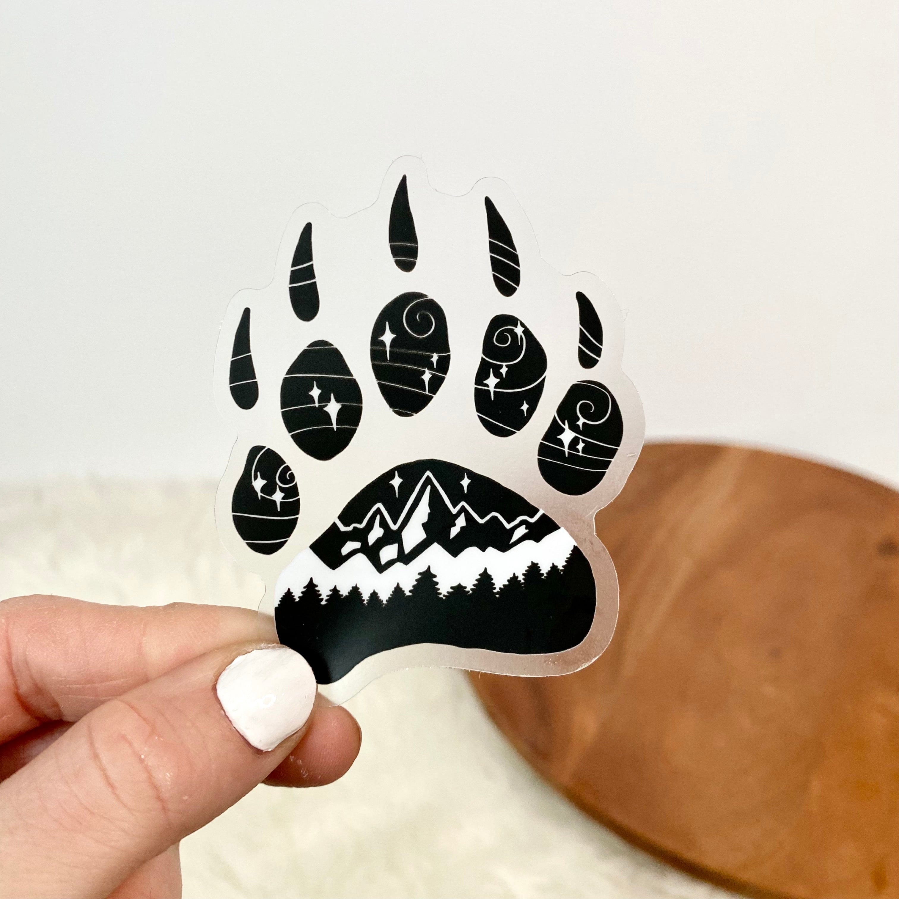  Bear Paw Nature Clear Sticker、mySite、ghnorth
