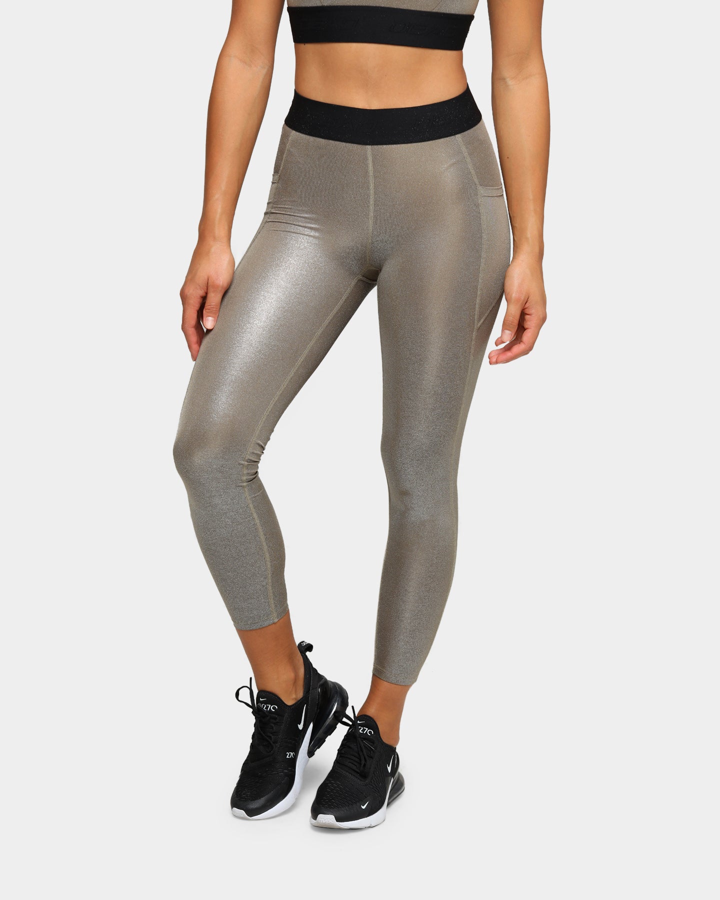 Dead Sport Women's Phantom Tights Gold/Black/Gold、mySite、zt4zffjzw