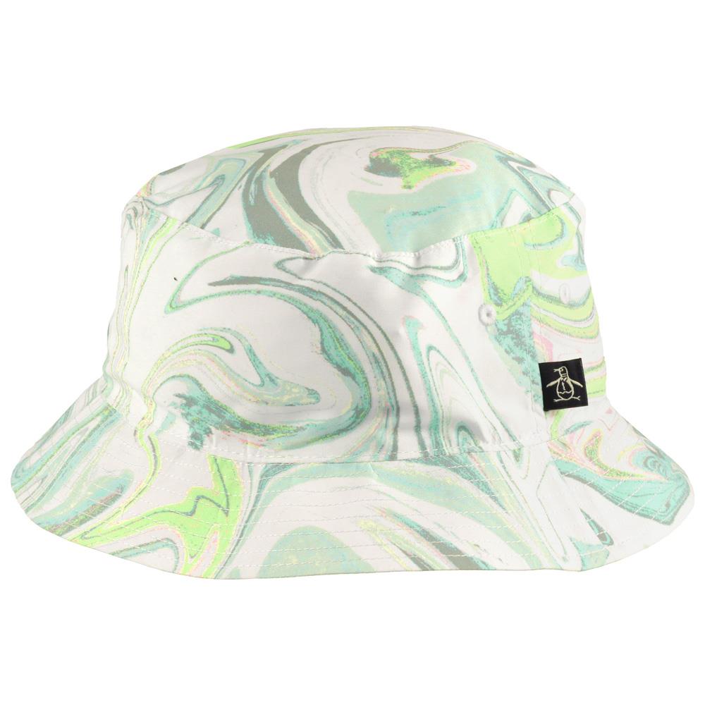 Original Penguin Season of Love Marble Bucket Hat - Bright White