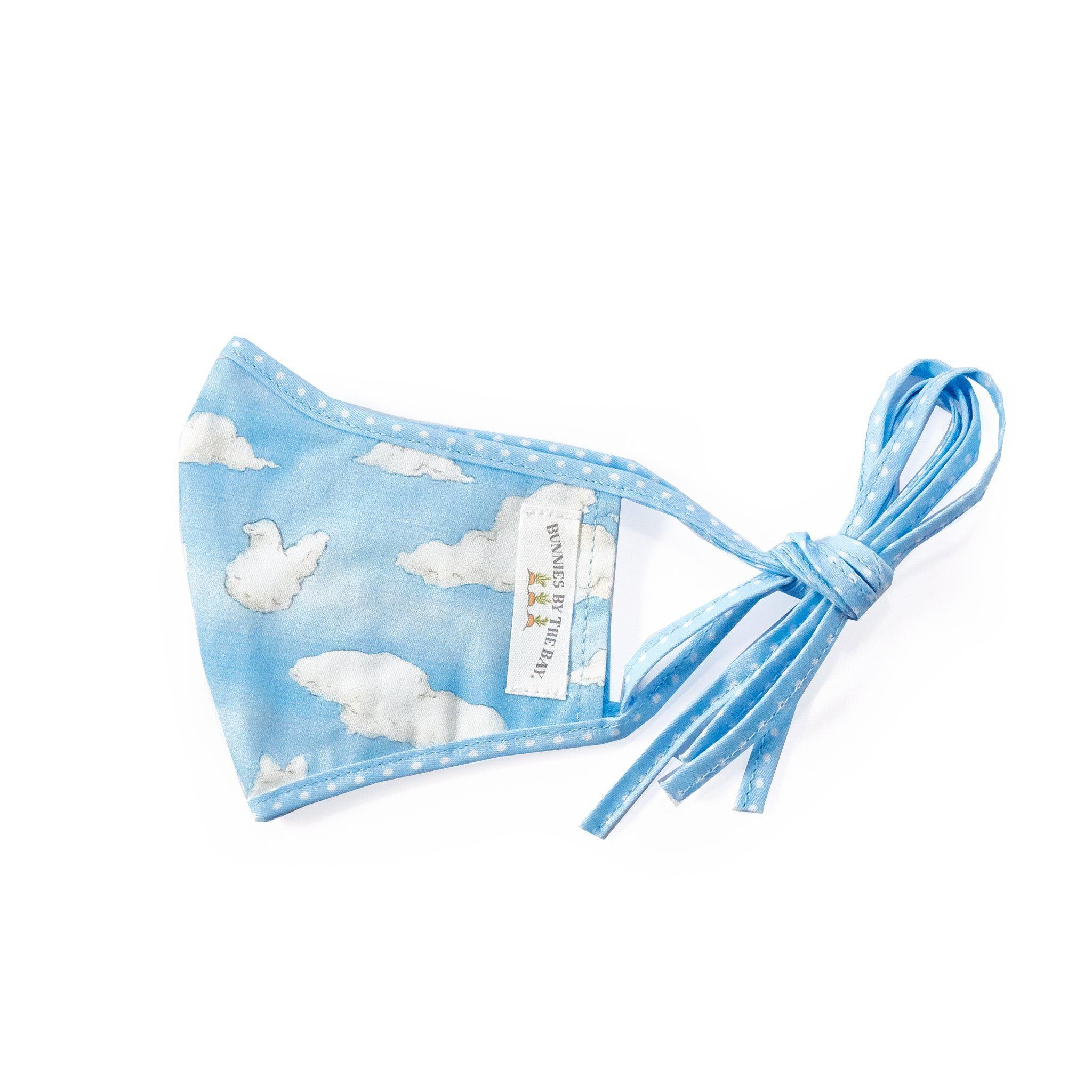 RETIRED - Bunny Clouds Cloth Face Mask for Adults and Kids、mySite、g9winljtr