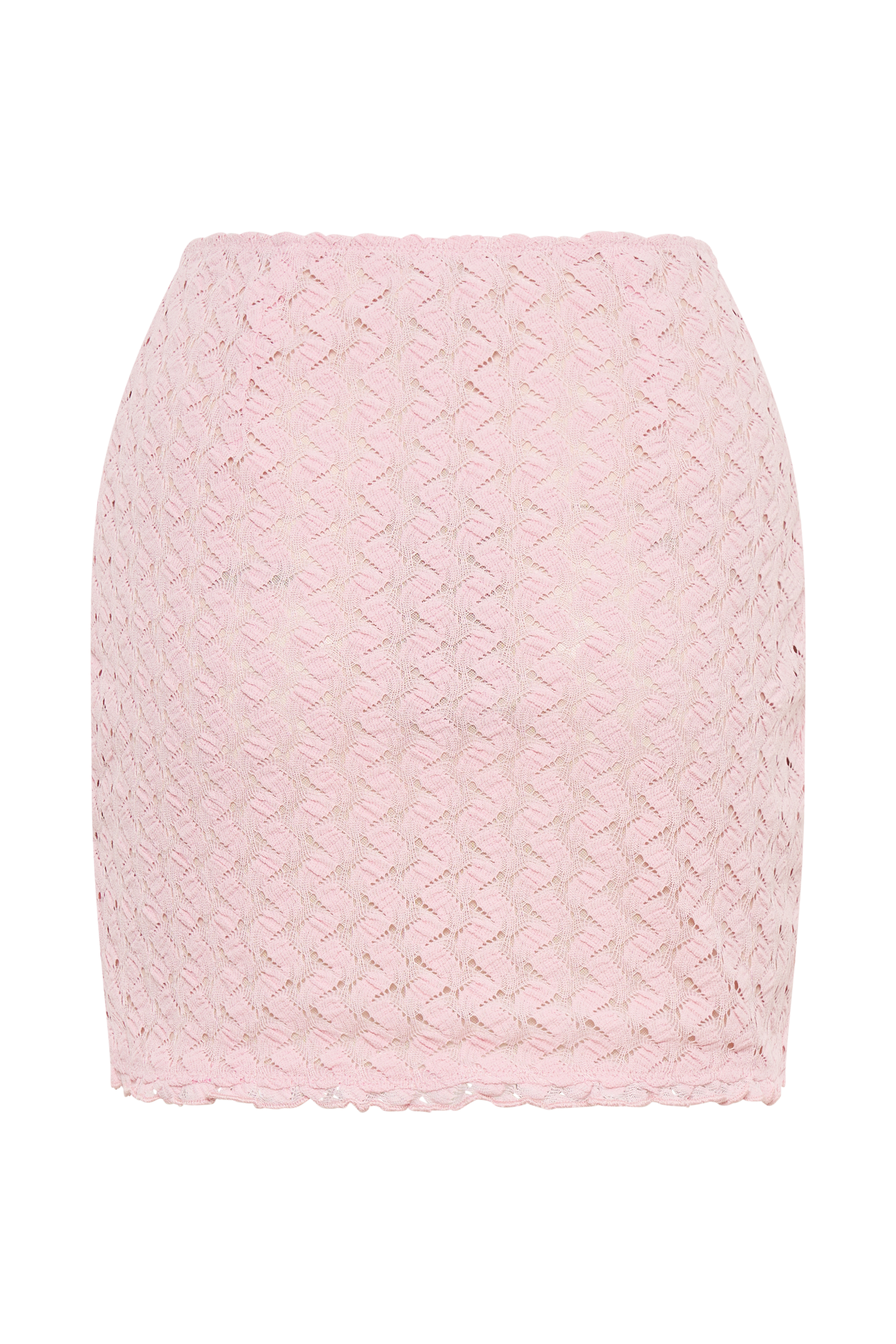 Morgan Mesh And Lace Mini Skirt - Powder Pink、mySite、solidvoid