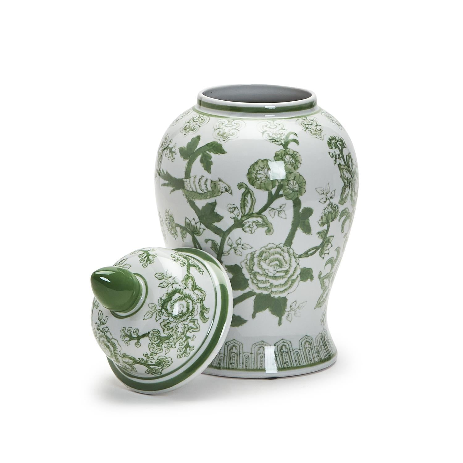  Green and White Covered Temple Jar、mySite、elrpsem3k