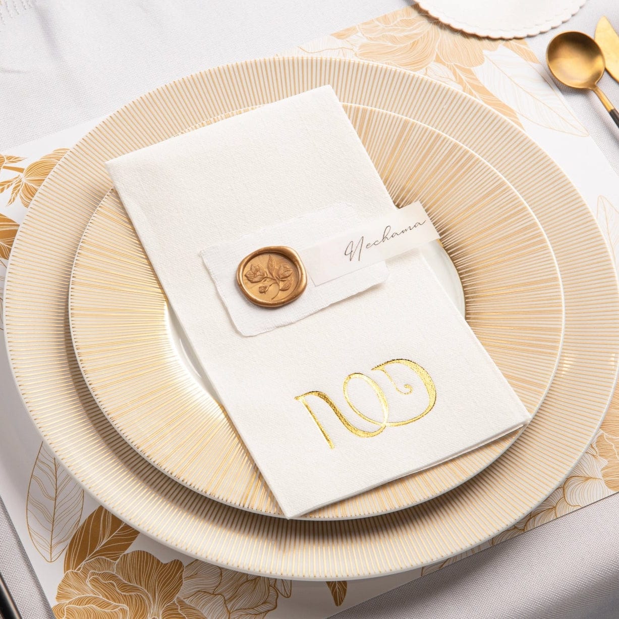 Modern Passover Napkins - Set of 25, Silver or Gold、mySite、topwebapps