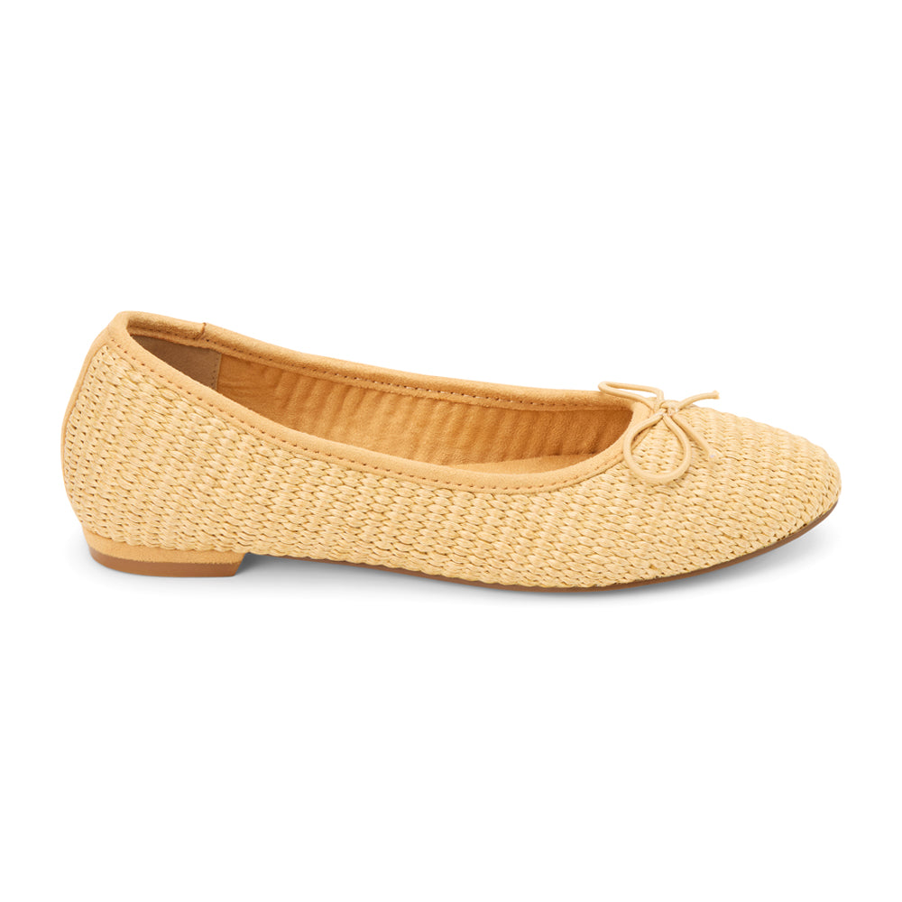 Donna Raffia Ballet Flats、mySite、gtrtttuynbv
