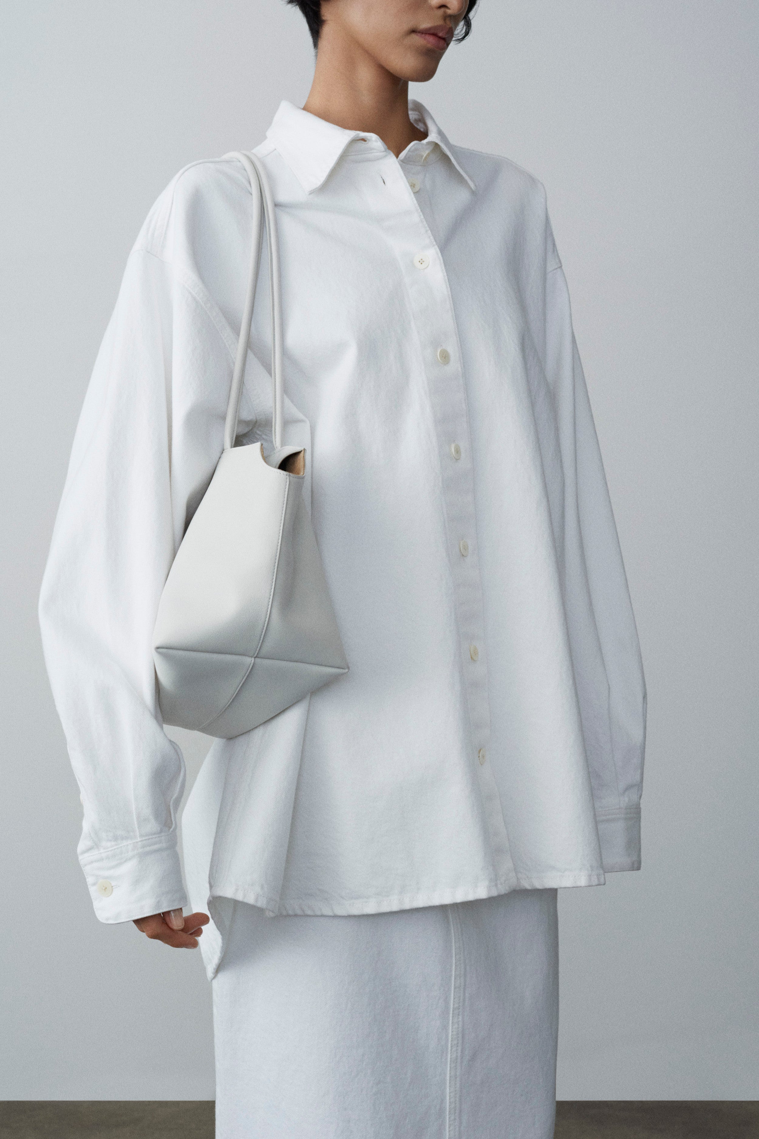 Frannie Shirt in Denim、mySite、aoinhome