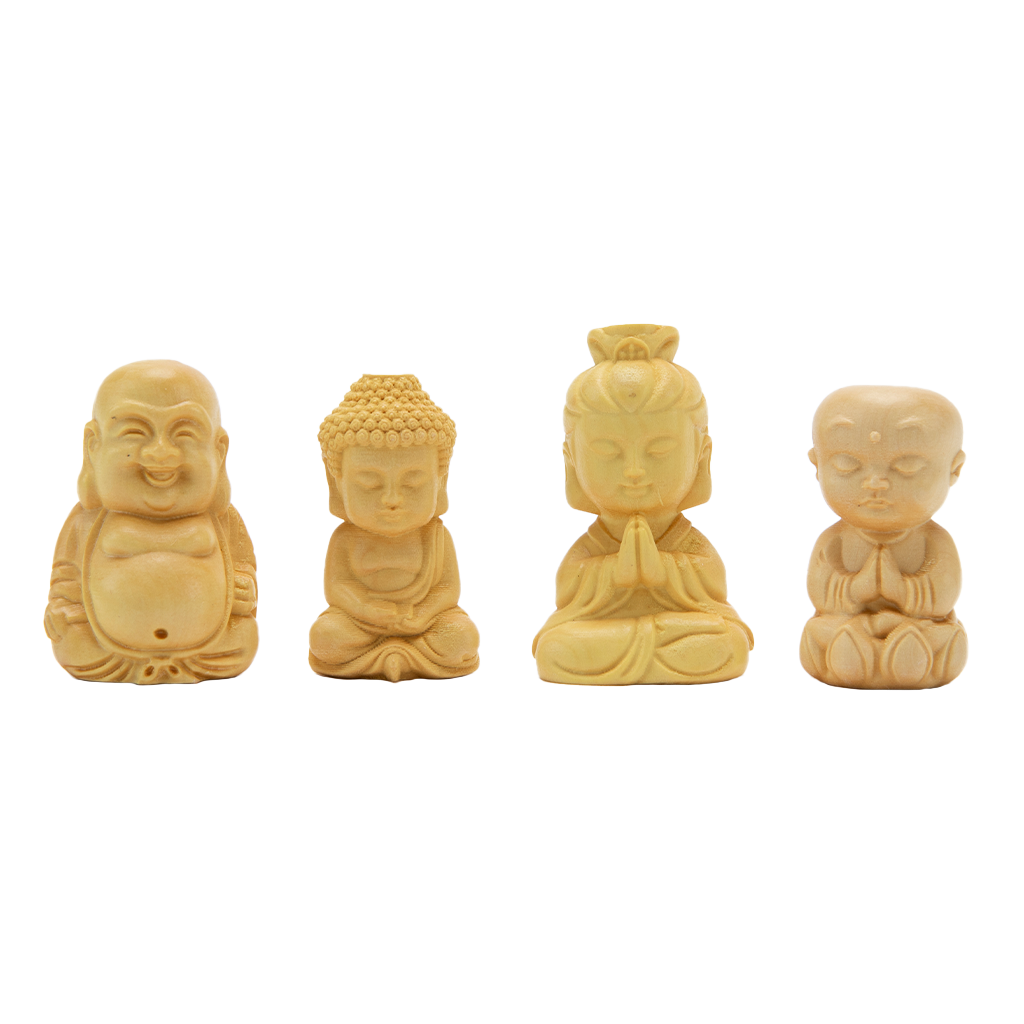 Miniature Wooden Bodhisattva Statue、mySite、topwebapps