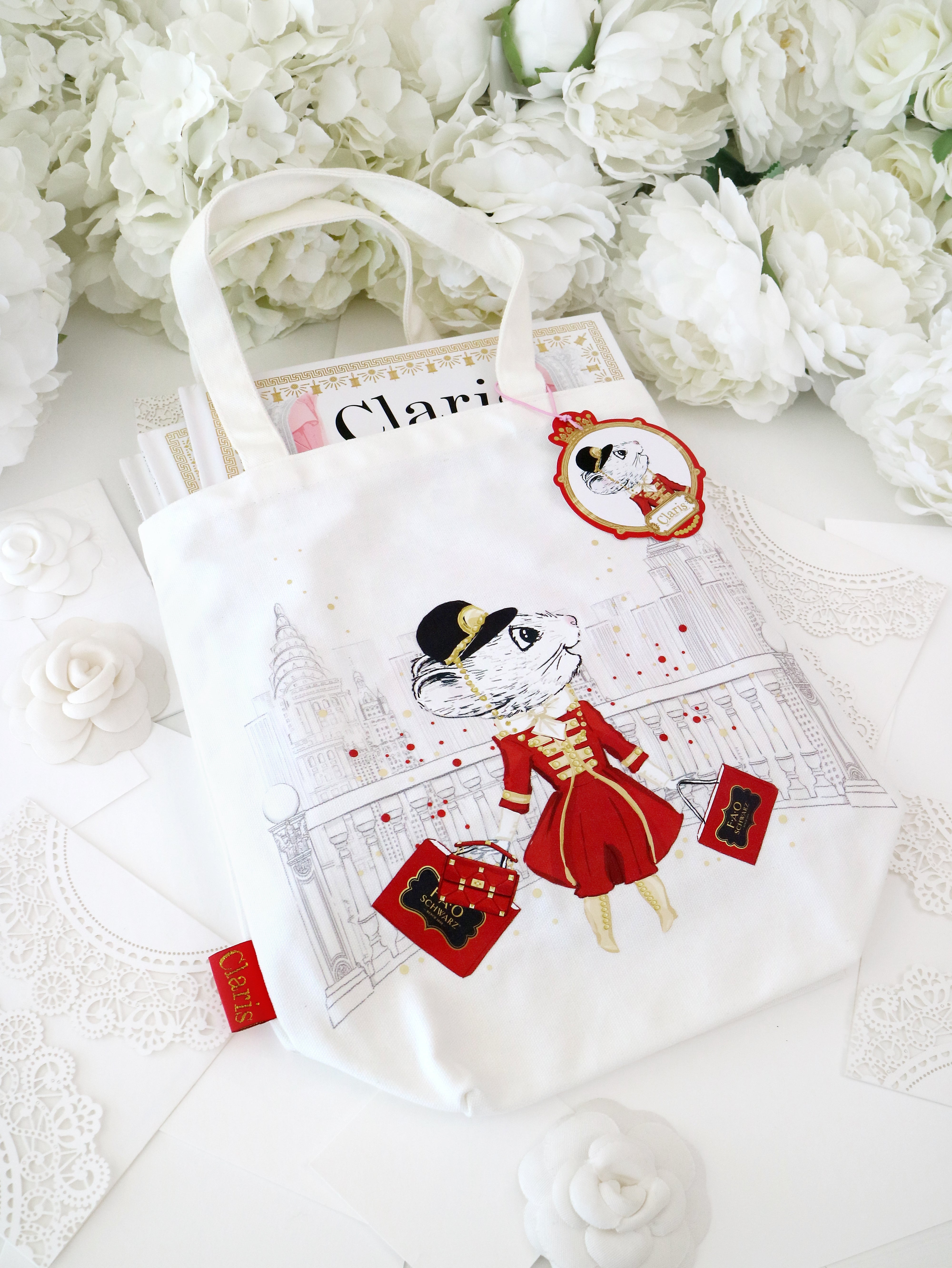 Claris The Mouse - Magnificent Mess Book Bag x FAO Schwarz、mySite、g9winljtr