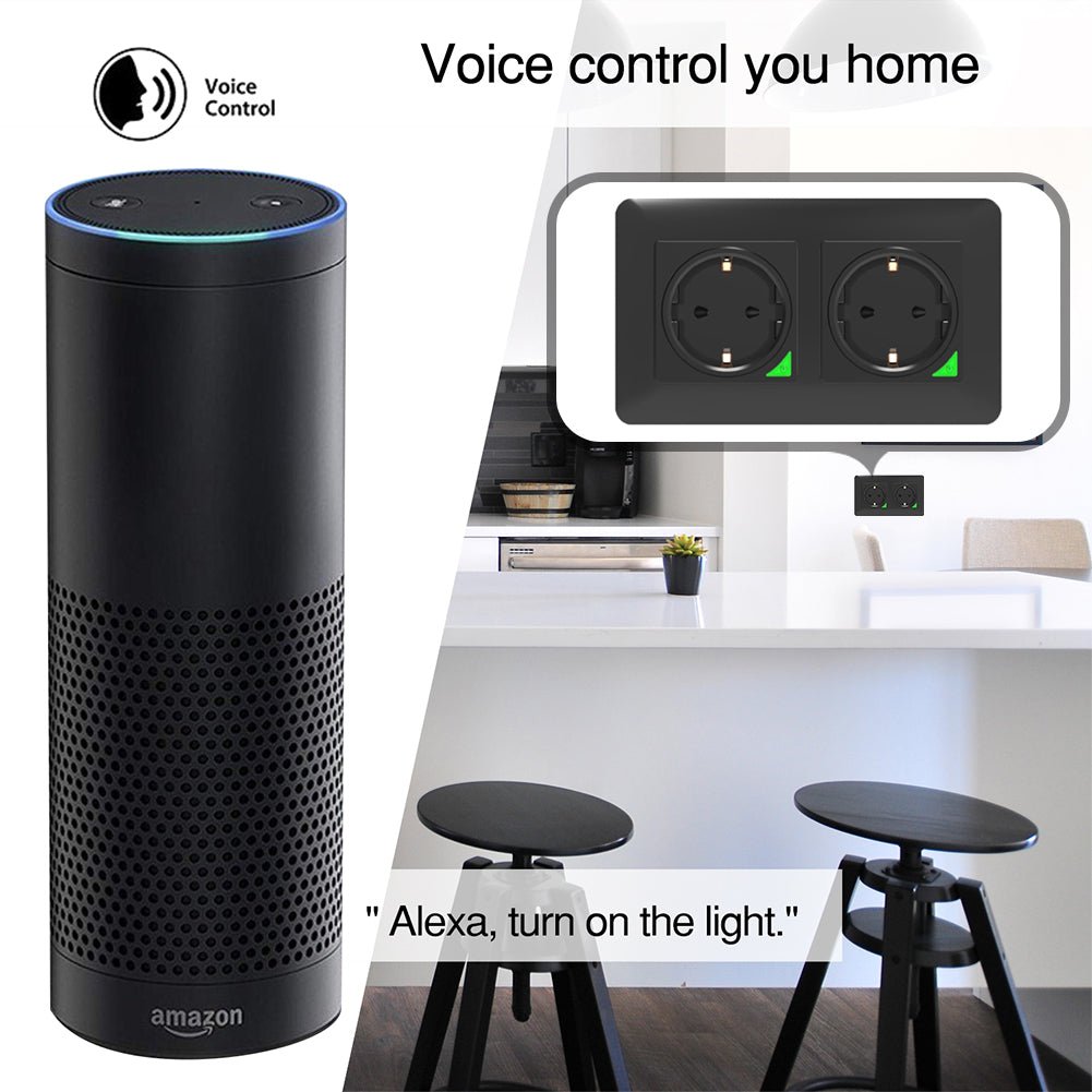 WiFi Smart Light Wall Switch Socket Outlet Push Button EU Version、mySite、fannypackpong