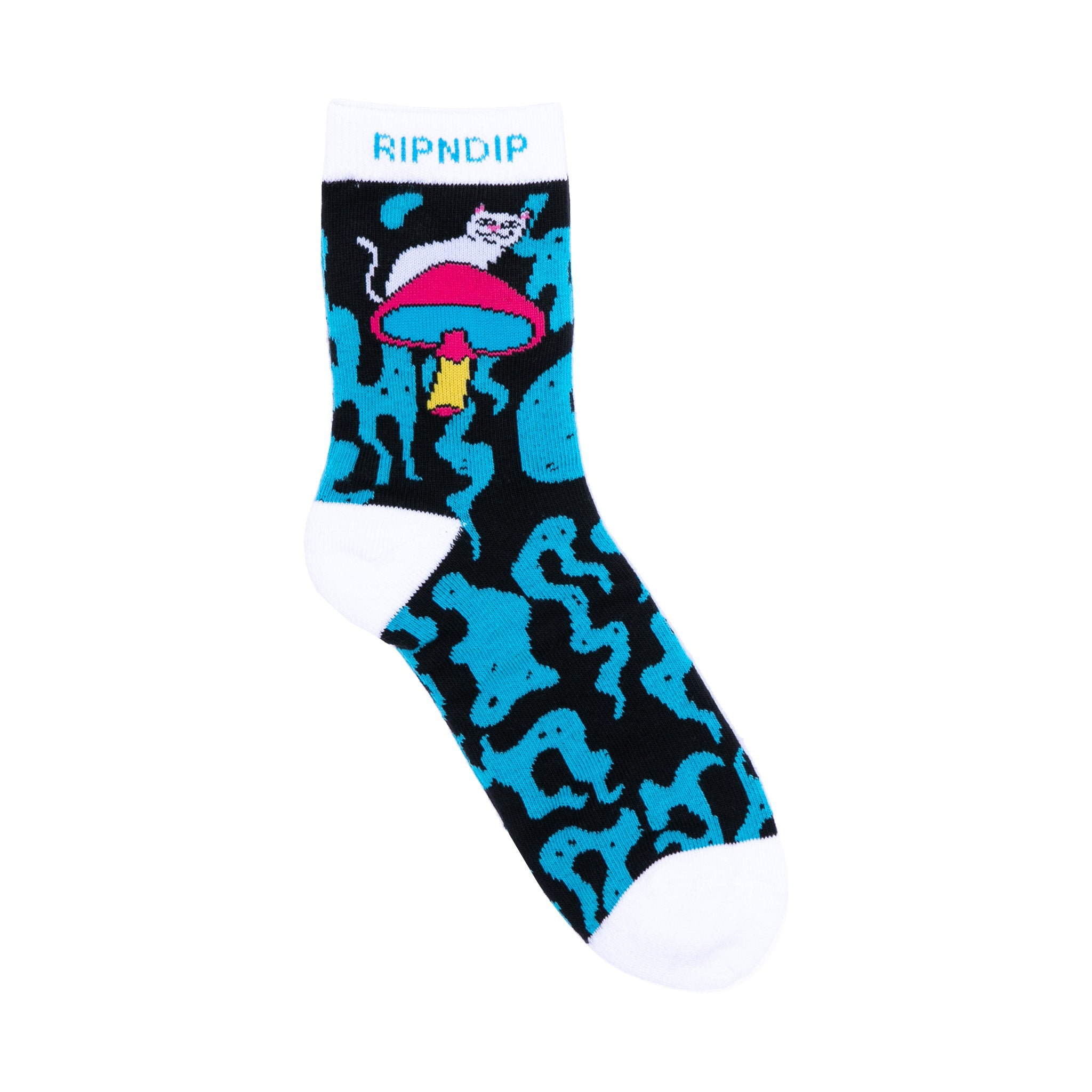  Psychedelic Mid Socks (Blue/Black)、mySite、merchandisen