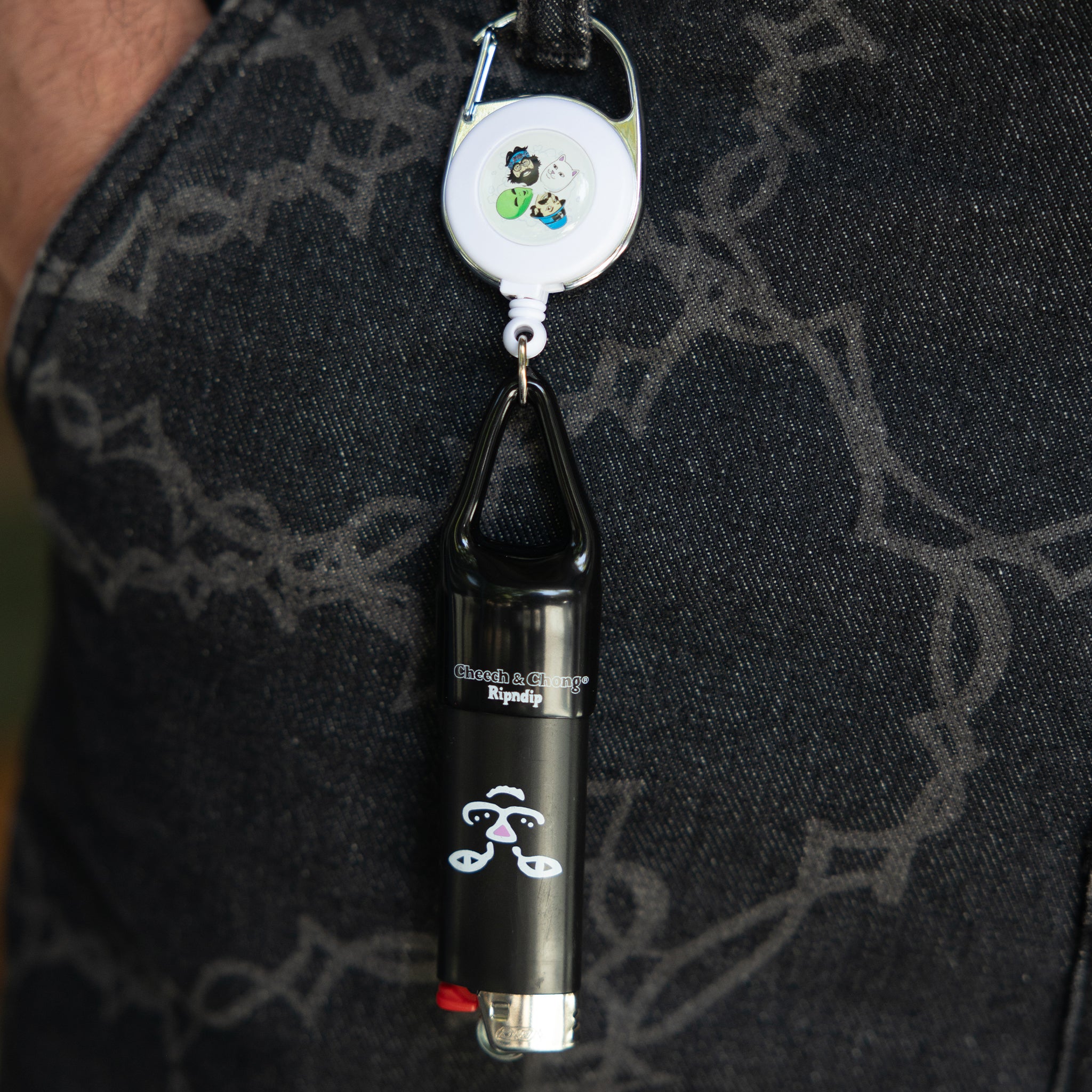  Puff Puff Lighter Leash Keychain (Black)、mySite、merchandisen